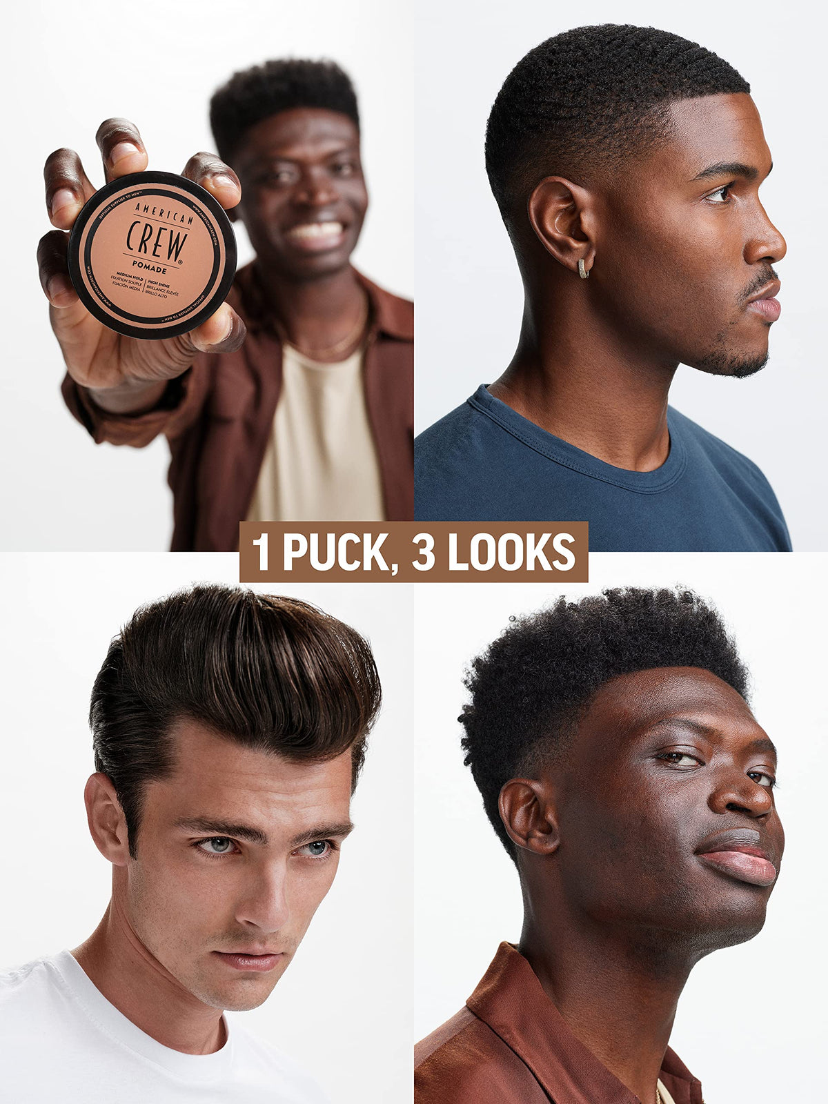 American Crew Pomade - Medium Hold, High Shine, Water-Based Styling Cream for Men 6