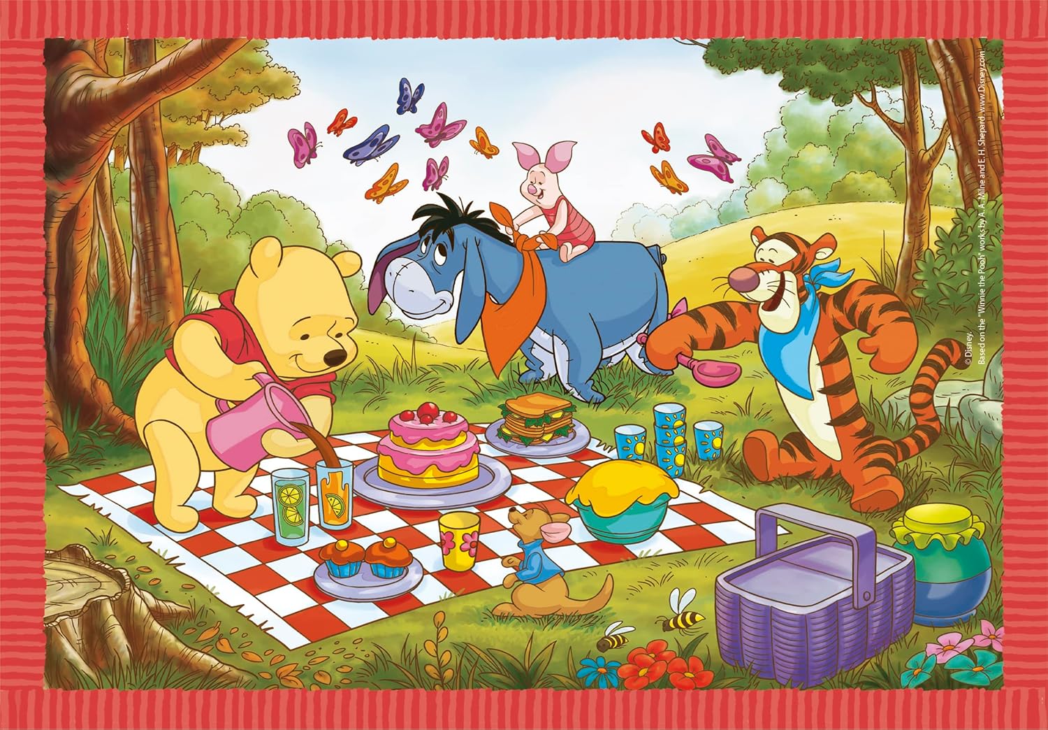Clementoni Disney Winnie The Pooh 4-in-1 Jigsaw Puzzle Set - 12 to 24 Pieces for Toddlers 7