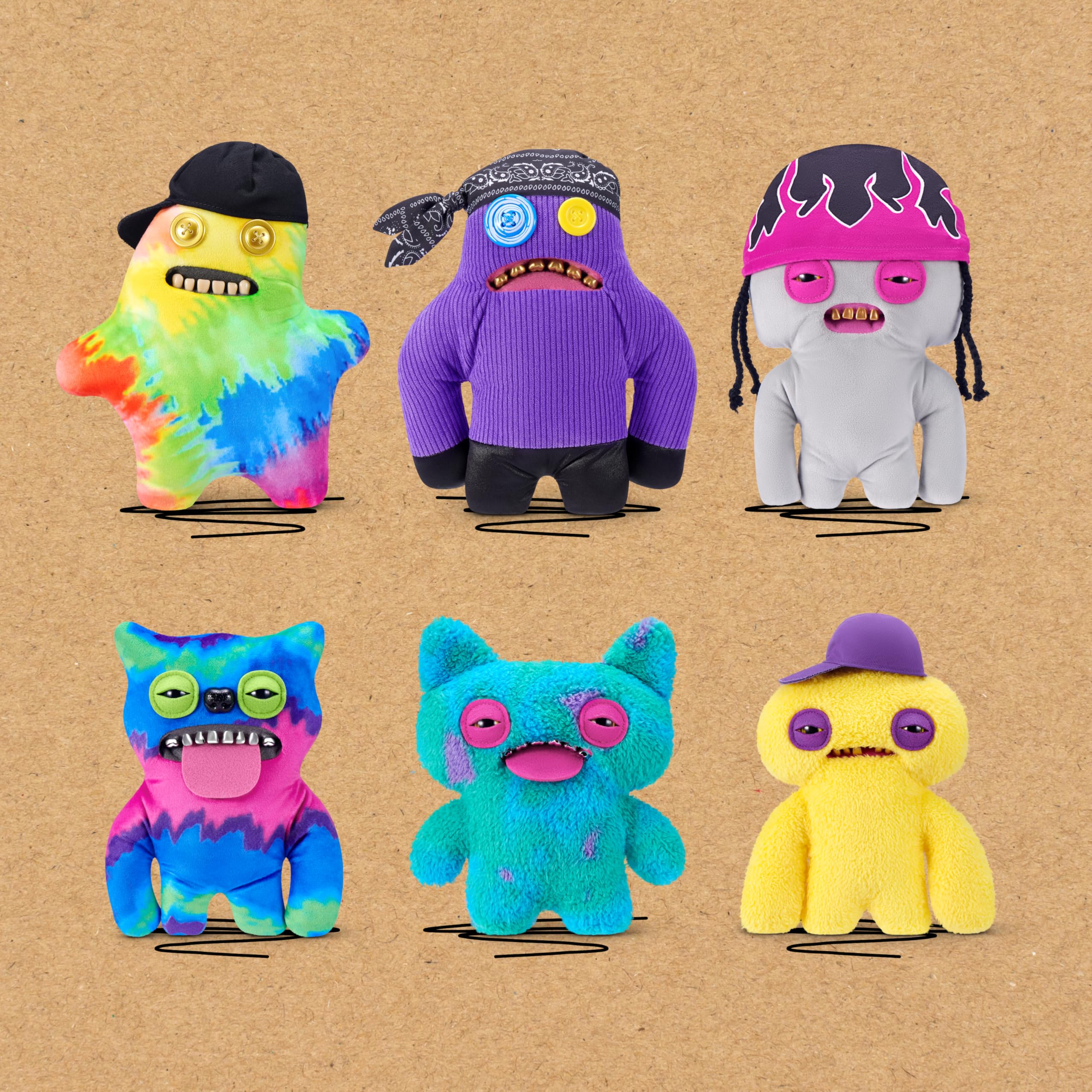 Fuggler Sasquoosh 9-Inch Plush Toy - Soft Plush, Human-like Teeth, Butt-on Hole 5