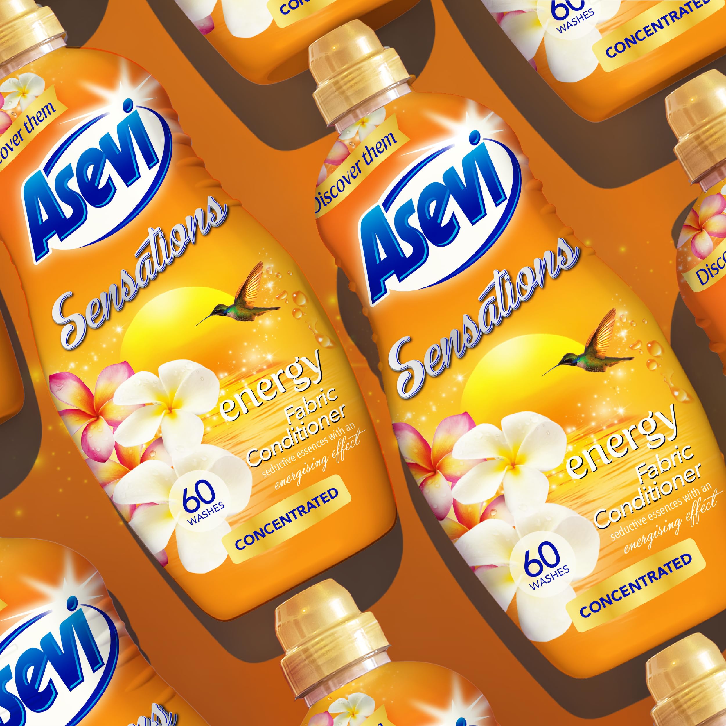 Asevi - Sensations Energy Concentrated Liquid Fabric Softener (1 L) 9