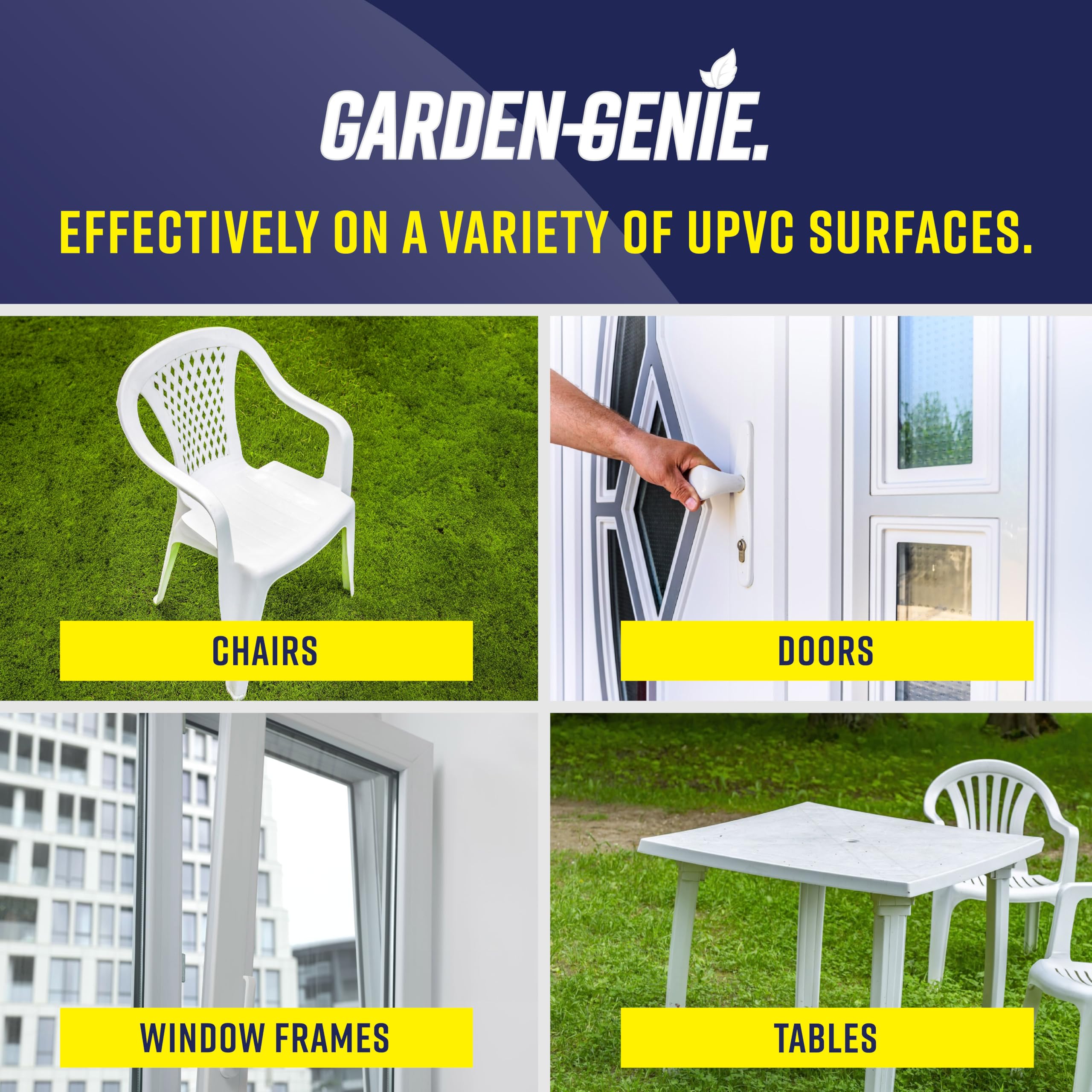 Garden Genie UPVC Furniture Cleaner - Powerful Stain Removal | Non-Abrasive | 500 ml 6