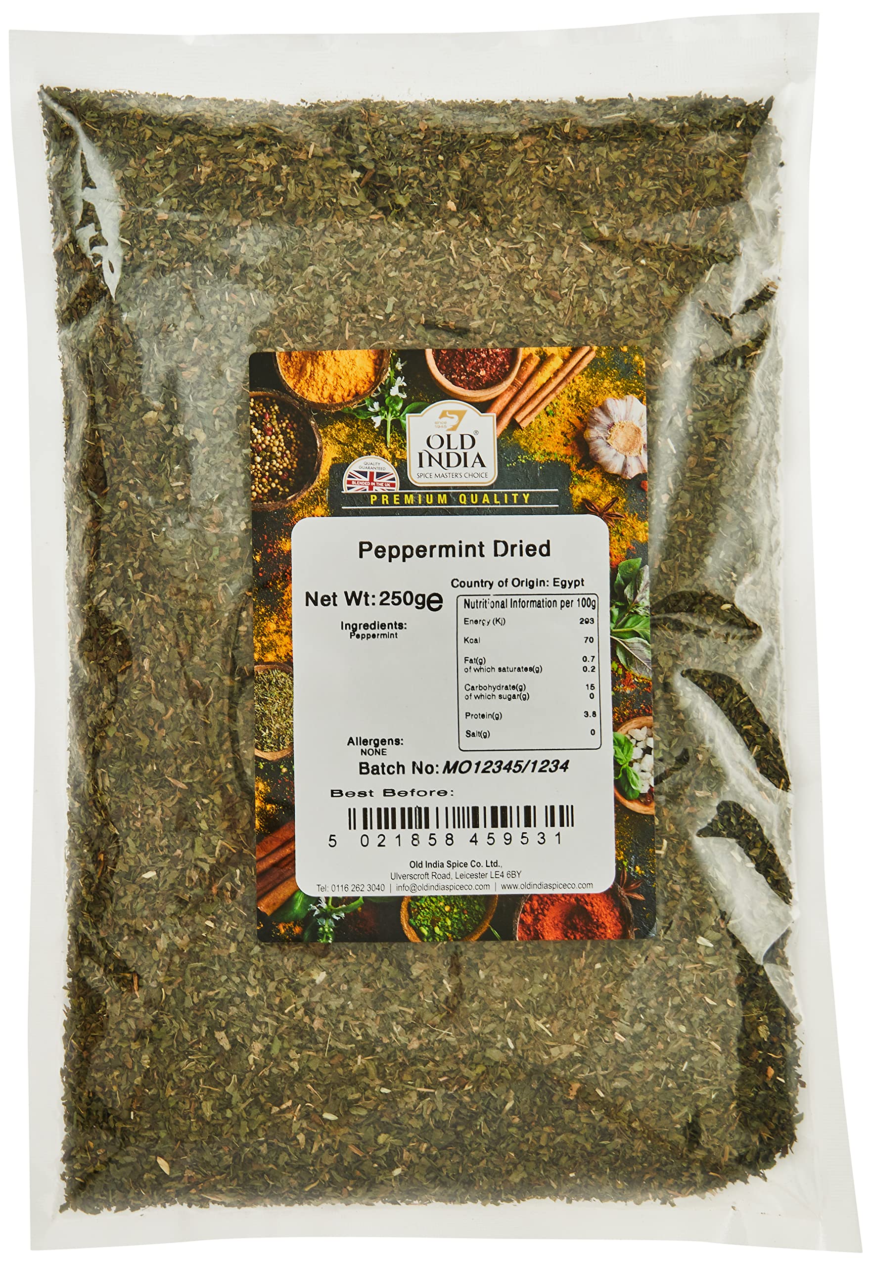 Old India Peppermint Dried 250g - Natural & GMO Free Herb 4