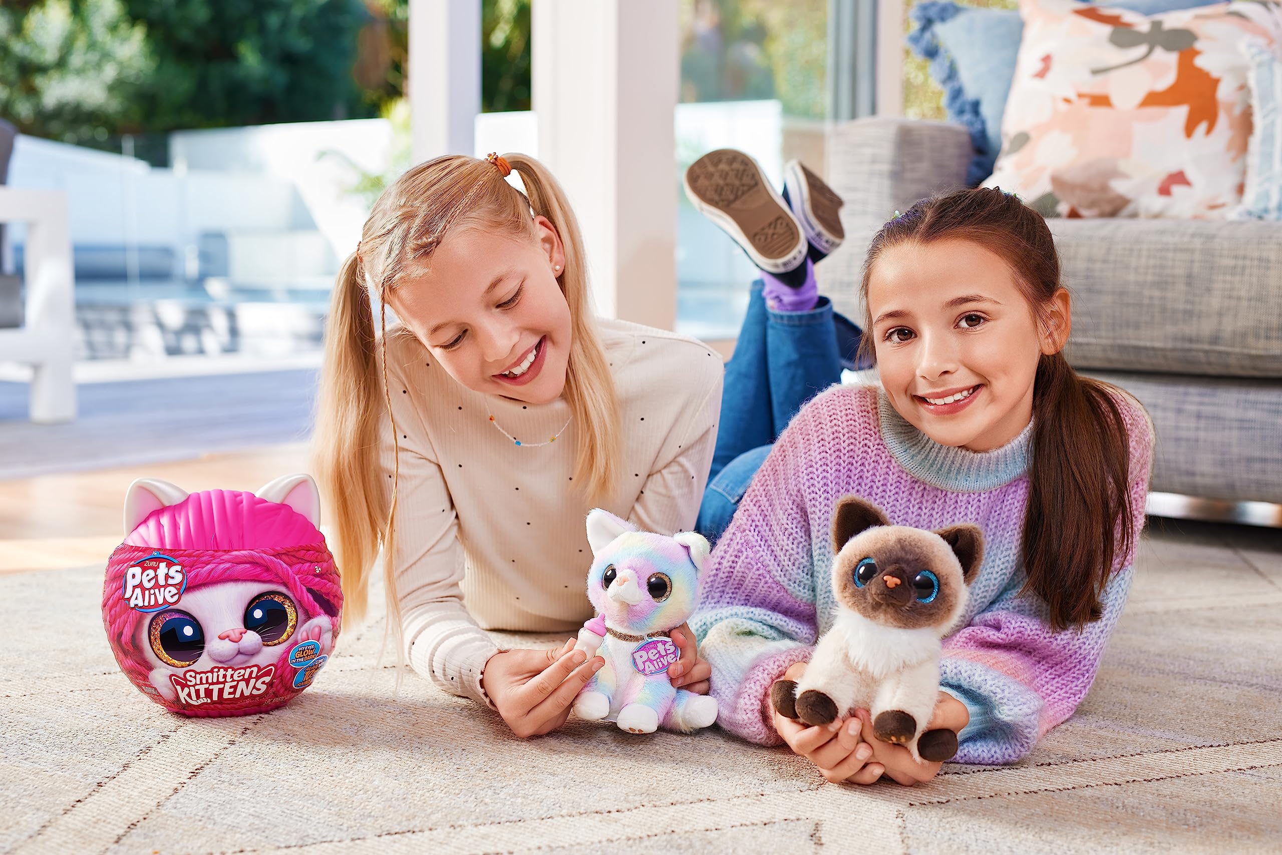 Pets Alive Smitten Kitten Lucky - Interactive Electronic Plush Toy with 10 Real Kitten Sounds, Ages 3+ 8