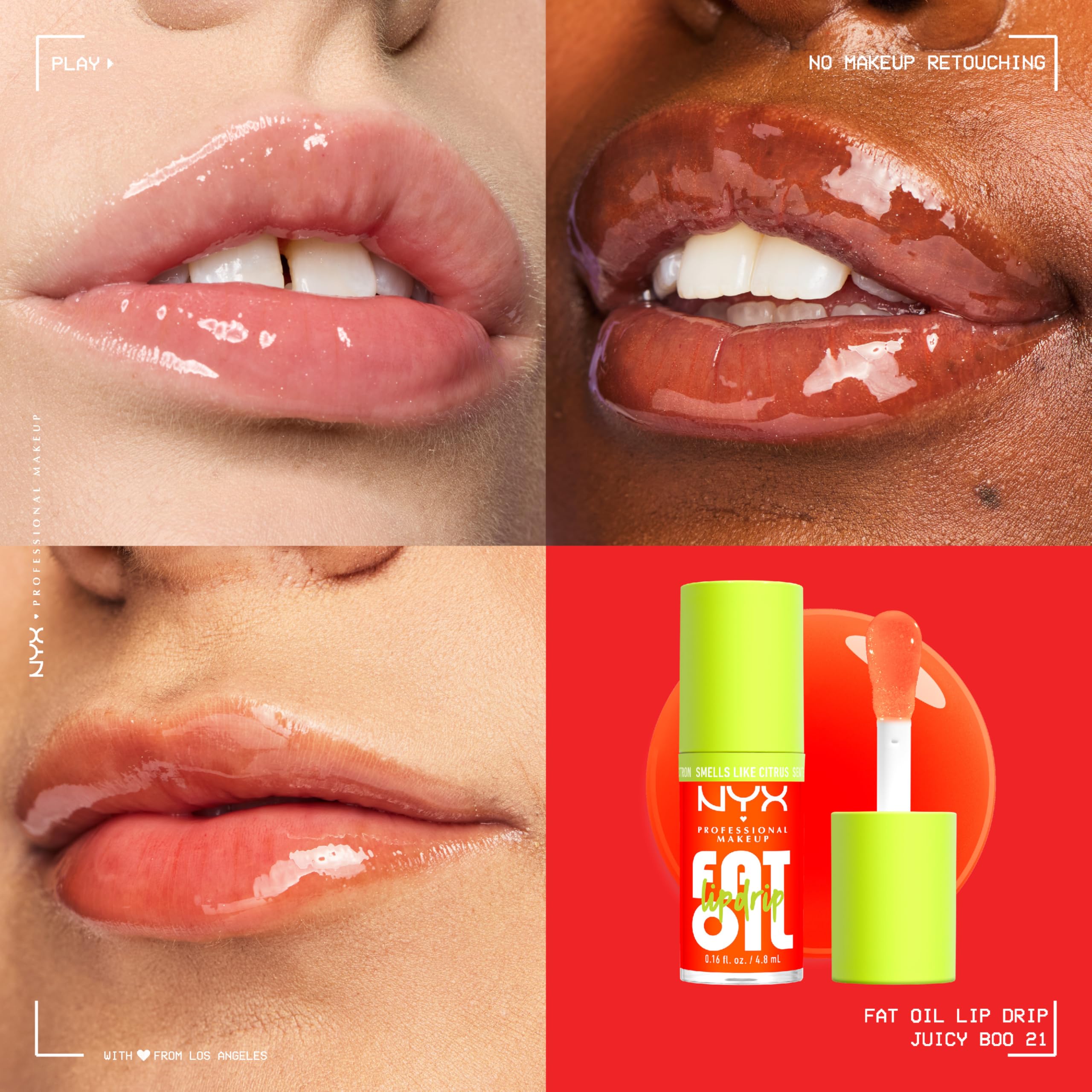 NYX PROFESSIONAL MAKEUP Fat Oil Lip Drip Lip Gloss - 12HR Hydration, High Shine, Non-Sticky | 4.8 ml