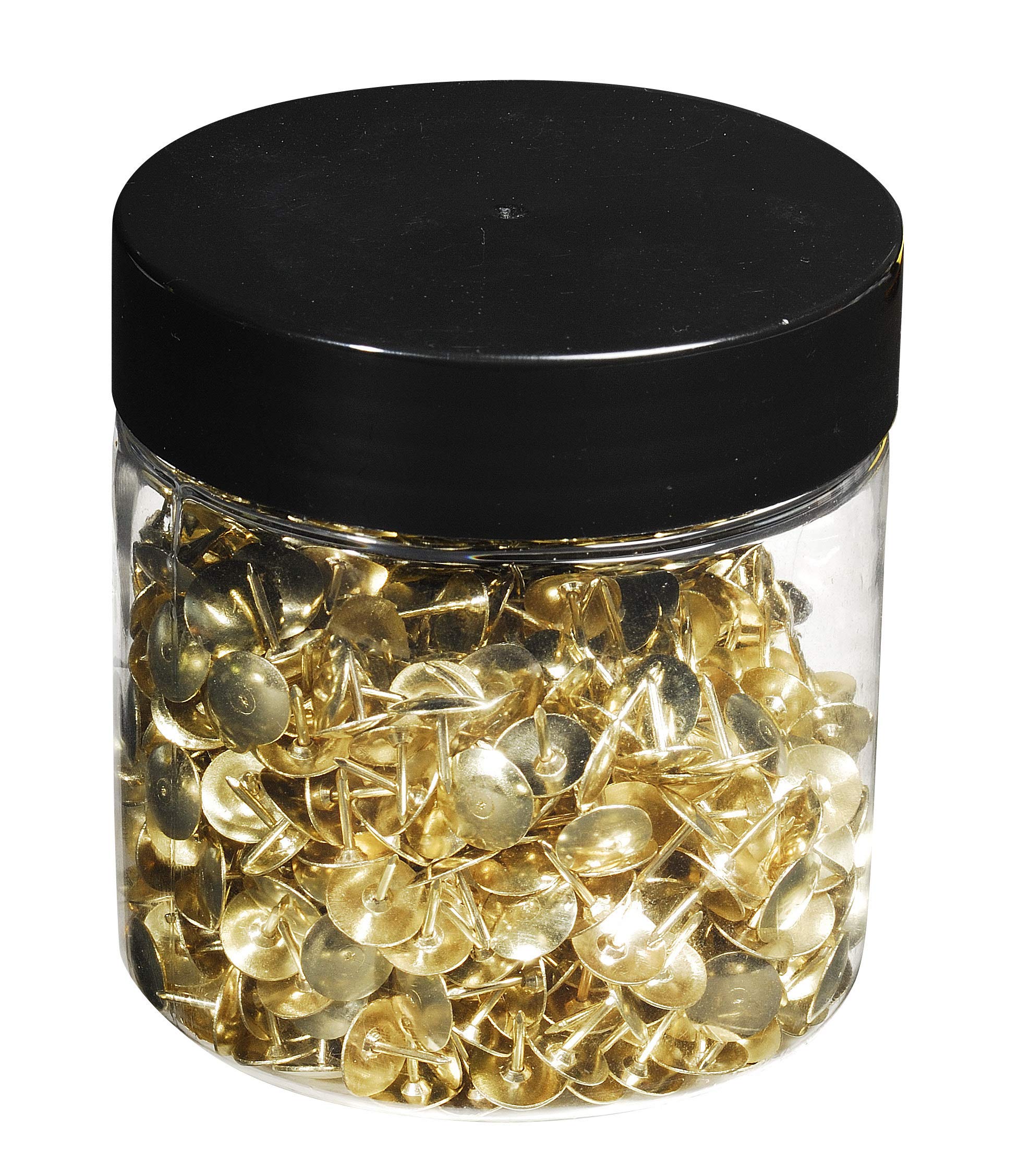 Exacompta Brass Drawing Pins - 9mm Head Size | 750 Pack | Model 14768E