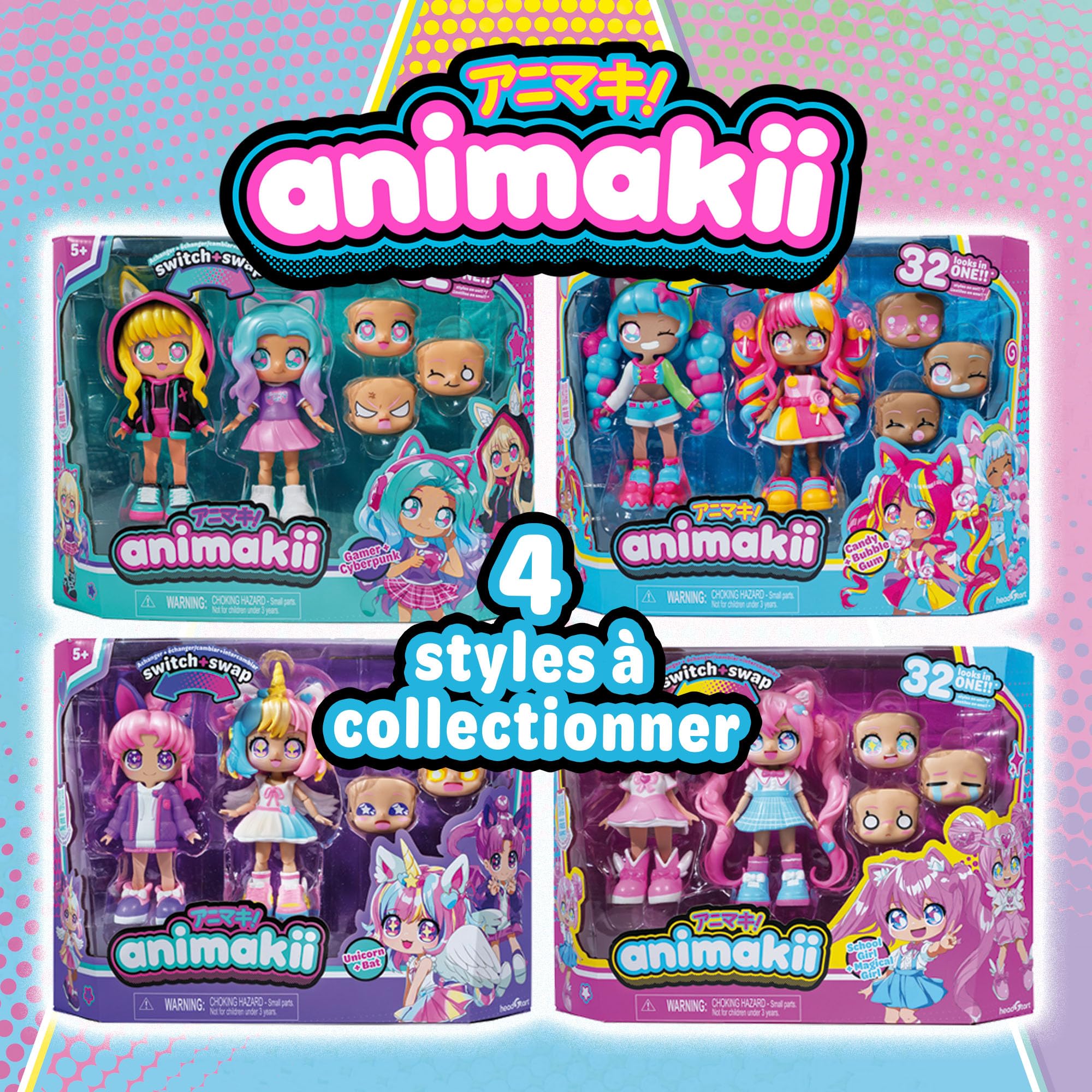 Animakii Fashion Dolls - Customisable Cyberpunk + Gamer Style for Girls 5+ 12