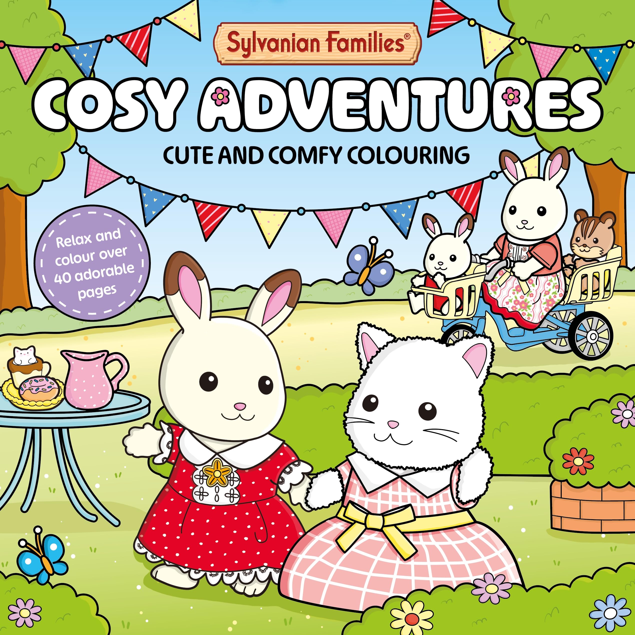 MACMILLAN Sylvanian Families Cosy Adventures Colouring Book - 40+ Scenes | Paperback | English