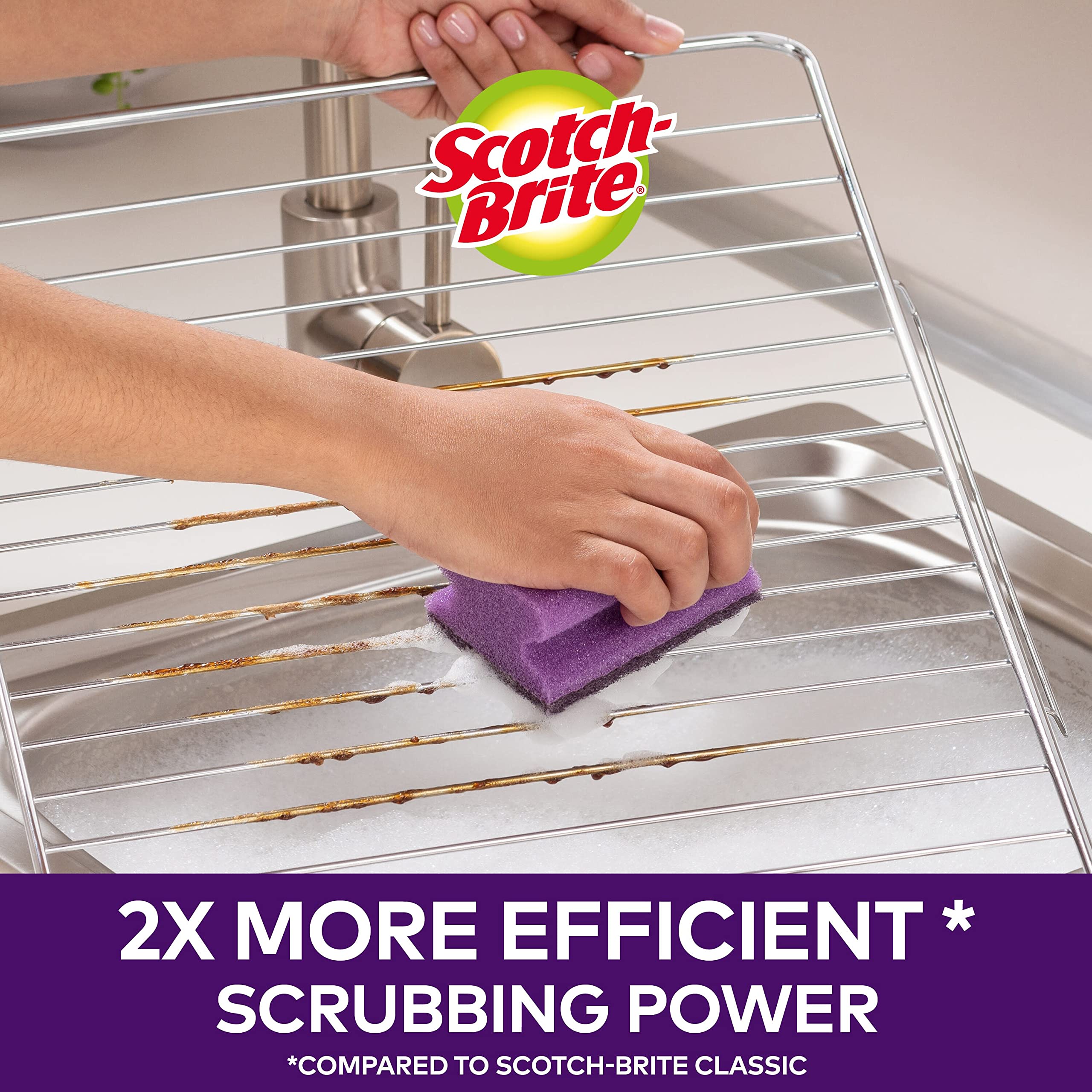Scotch-Brite Extreme Scrub Sponge - High Performance Scourer for Tough Dirt | 12 Pack 3