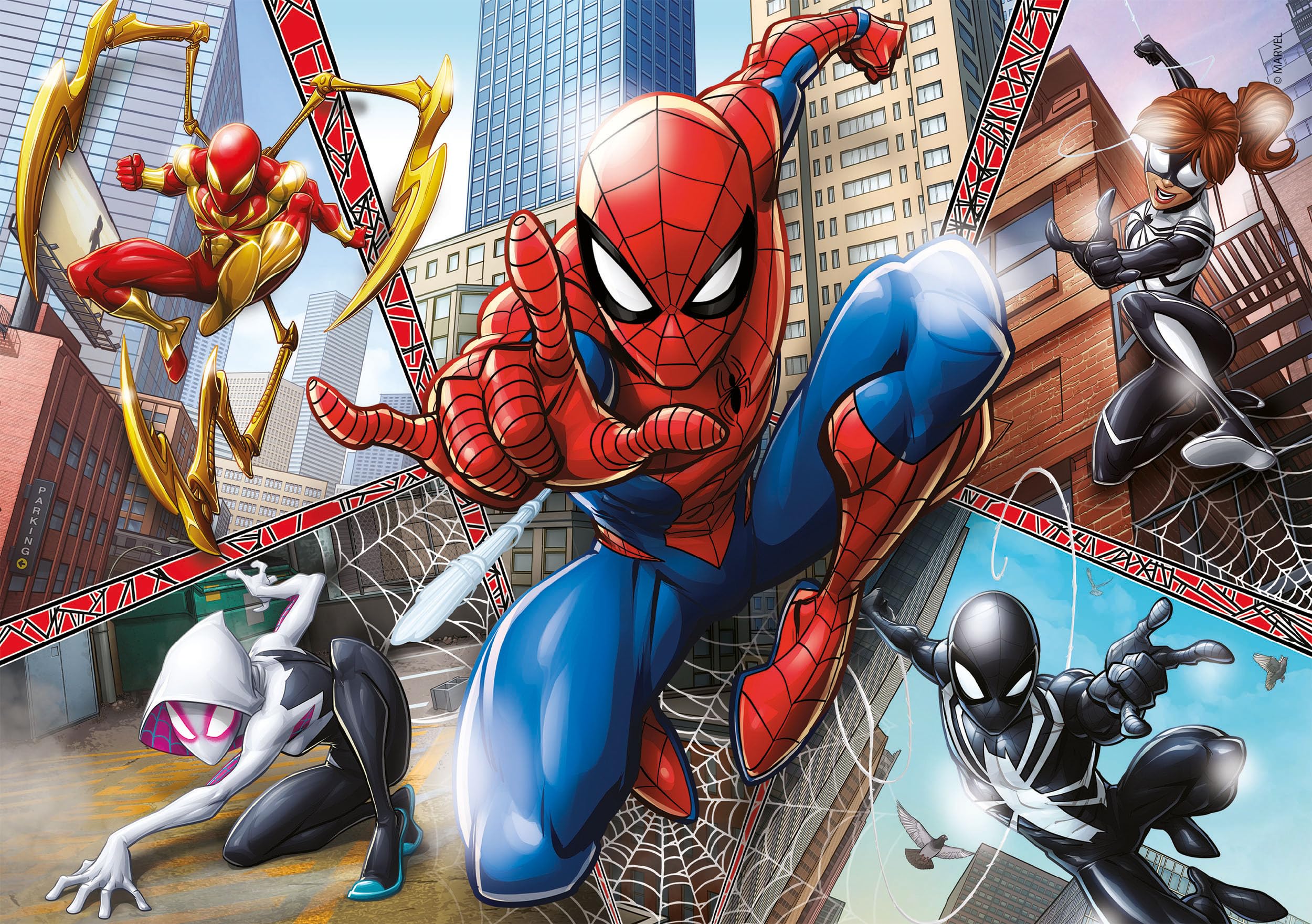 Clementoni Spiderman 2 x 60-Piece SuperColor Puzzle for Children 5