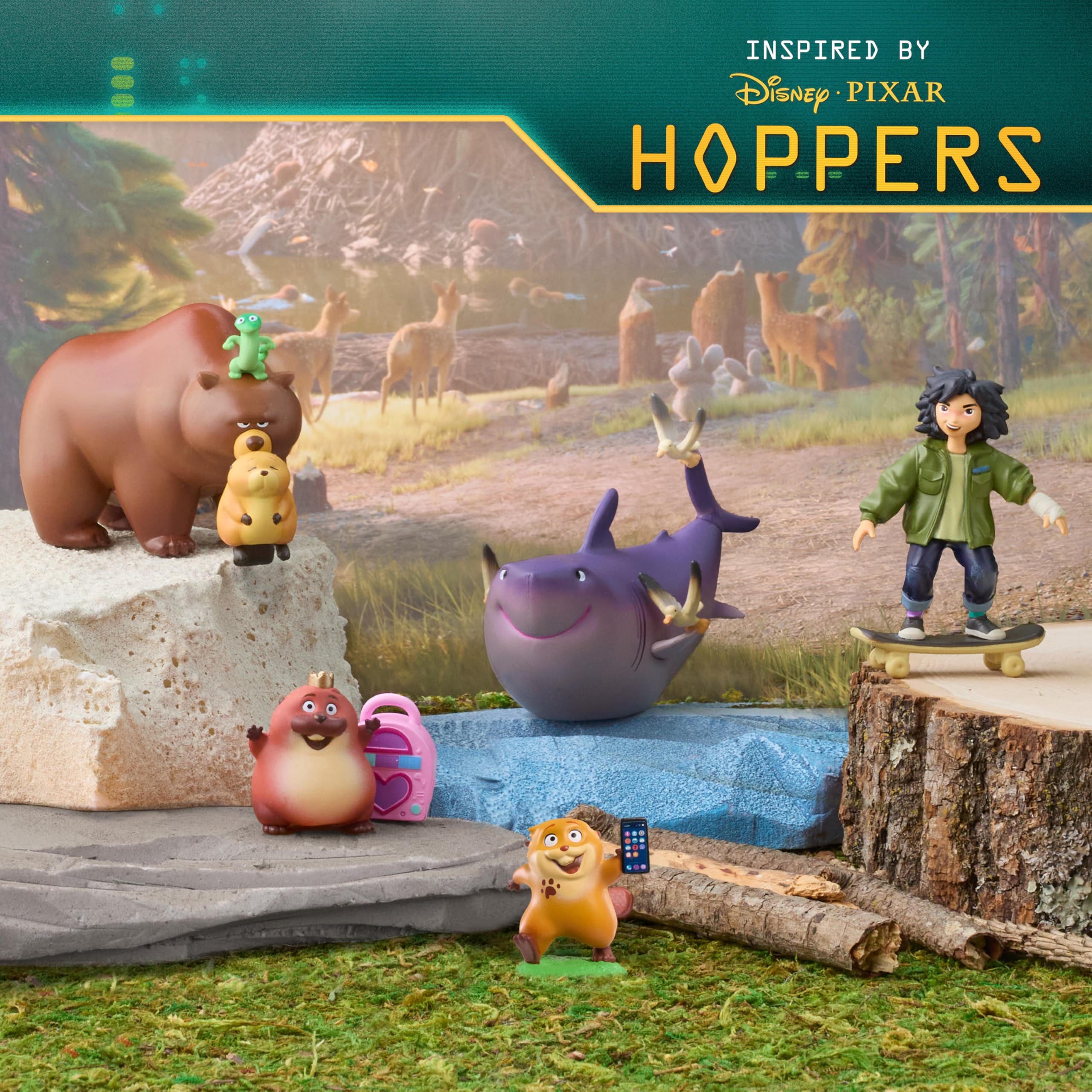 Just Play Disney and Pixar Hoppers Collectible Figure Set | 5 Figures | Ages 3+