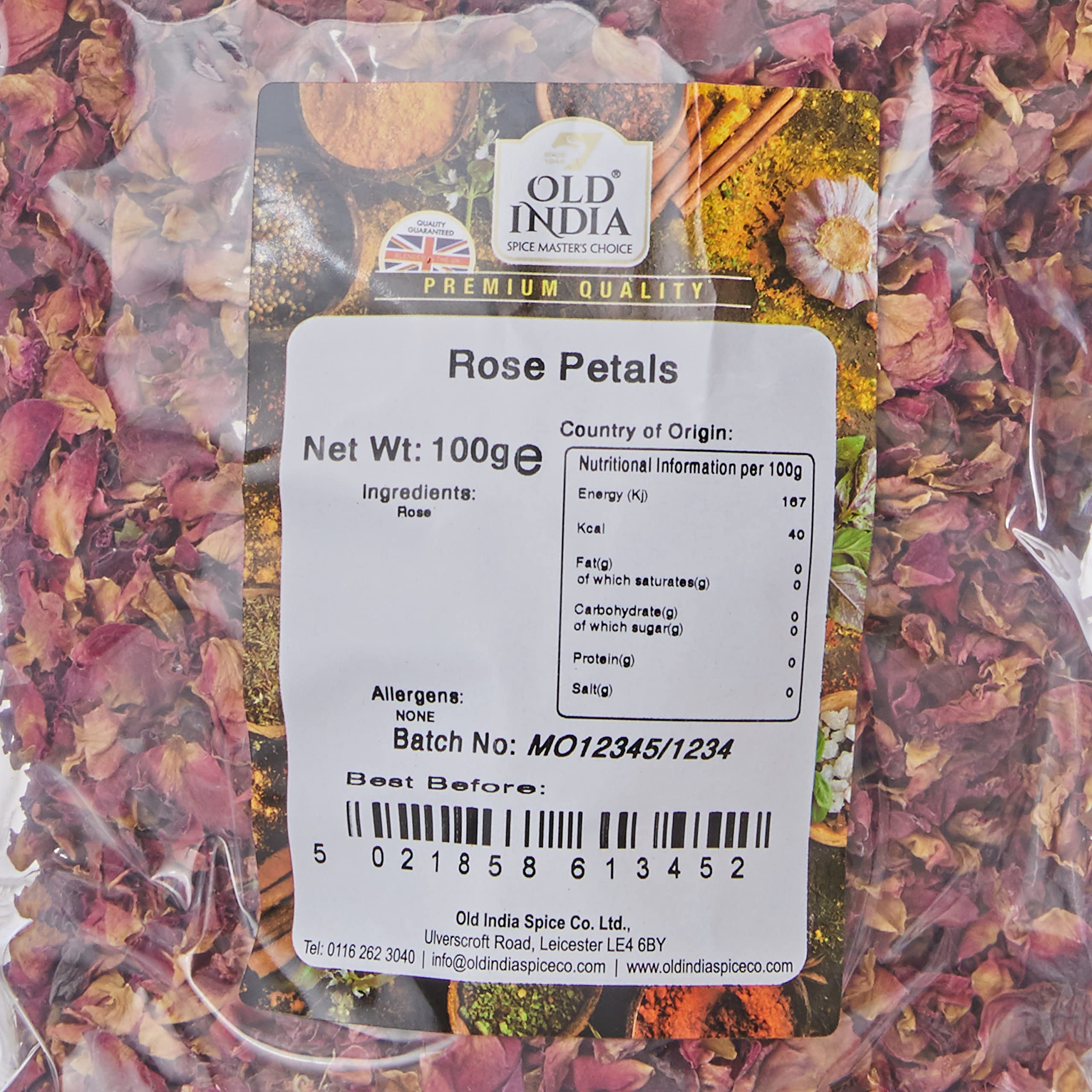 Old India Rose Petals - 100g Natural Indian Seasoning | Additive & GMO Free 2