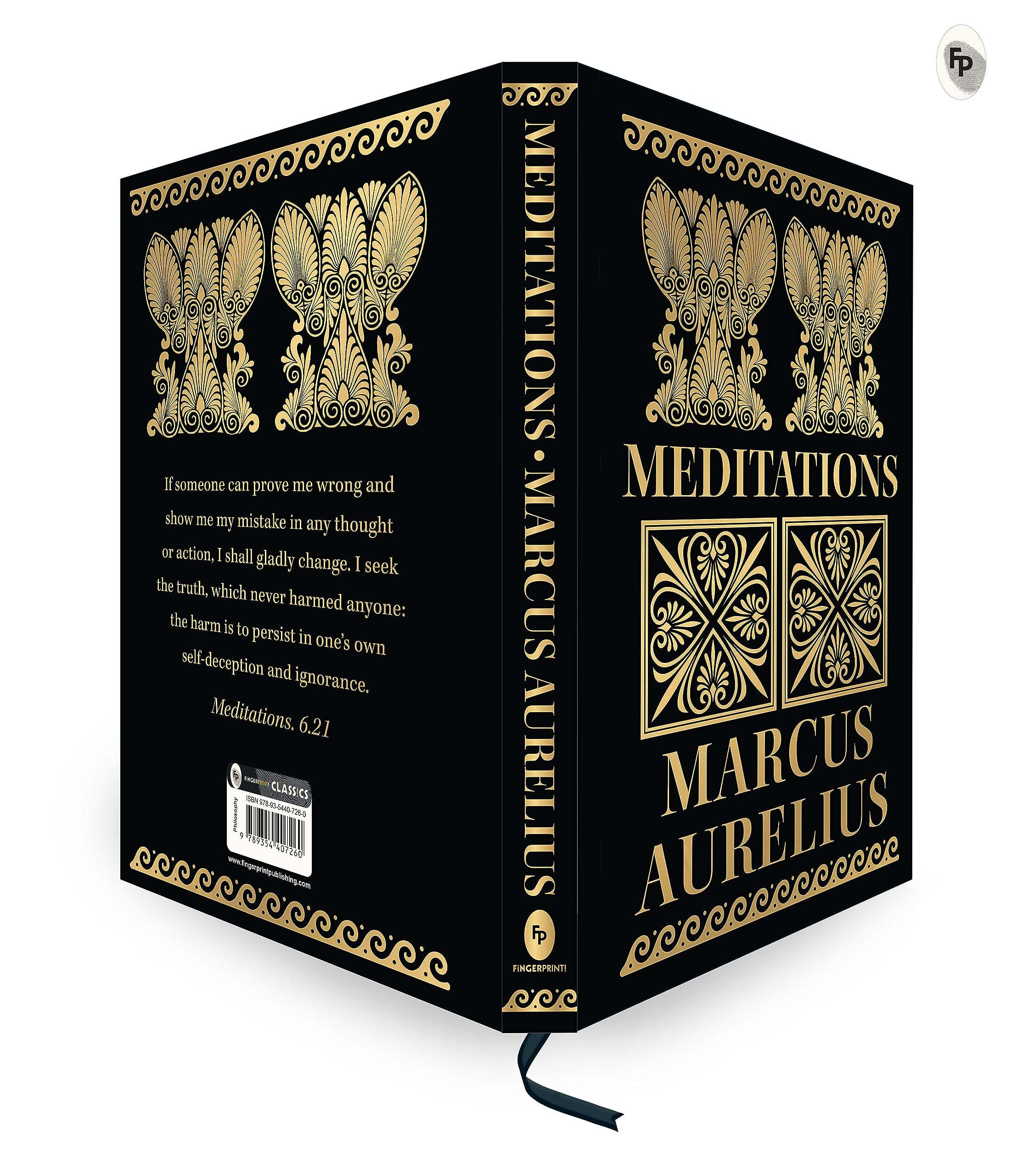 FINGERPRINT Meditations (Deluxe Hardbound Edition) by Marcus Aurelius | Psychology & Philosophy 4