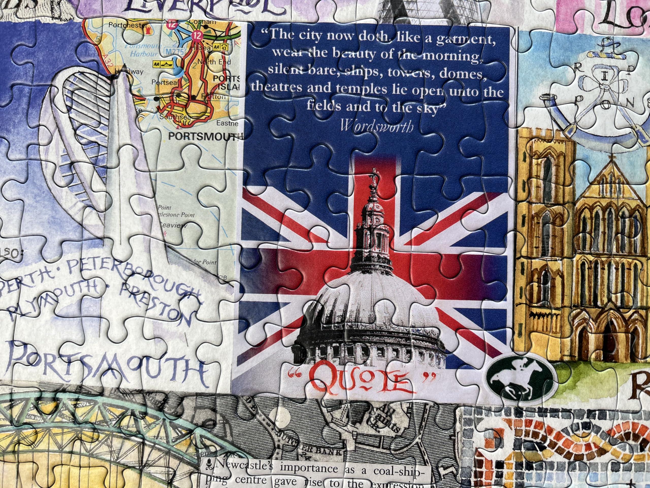 Gibsons 1000 Piece Jigsaw Puzzle - Bright Lights & Big Cities by Val Goldfinch | Recycled Board 5