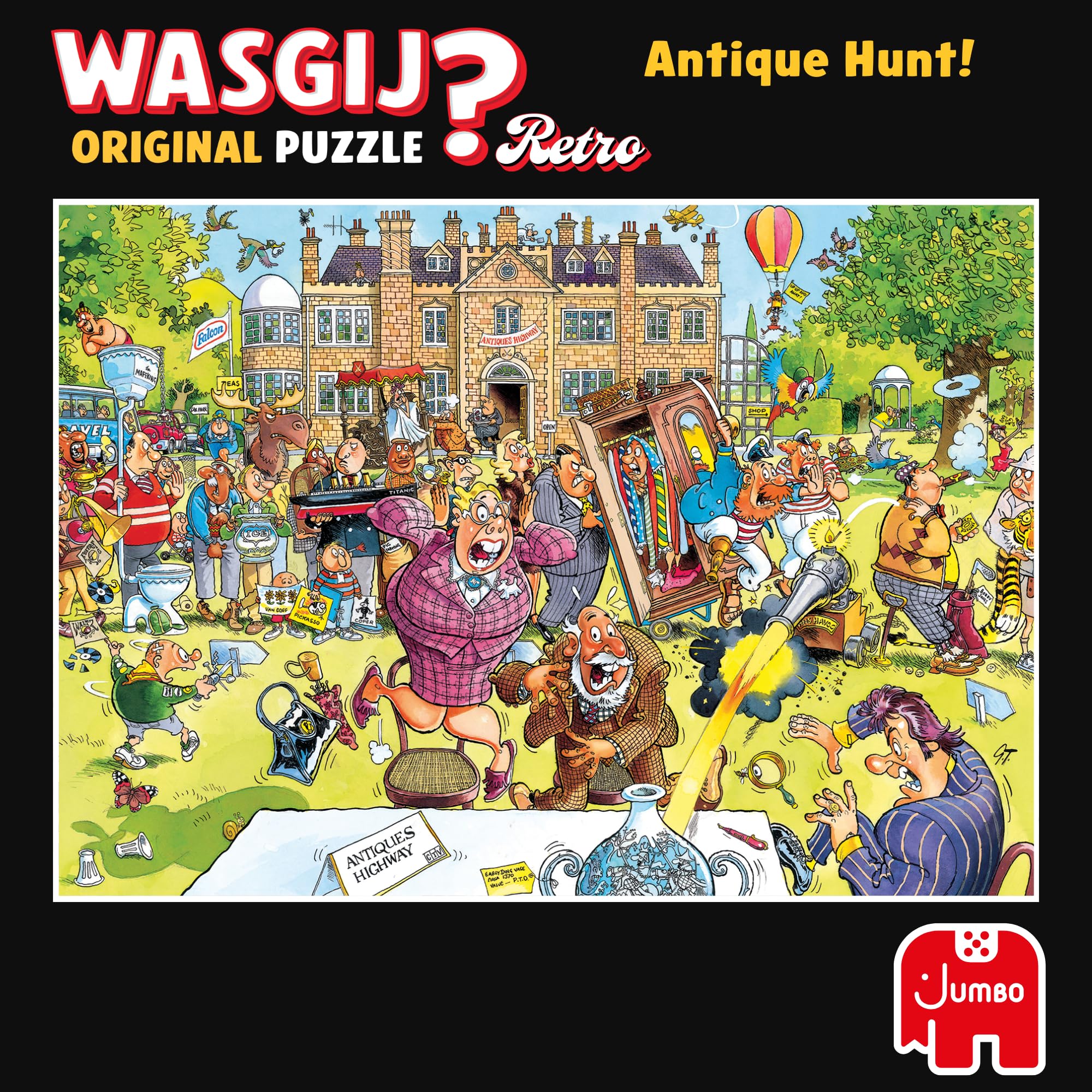 Wasgij Retro Original 10 Antique Hunt! Jigsaw Puzzle - 1000 Pieces | Adult Gift 8