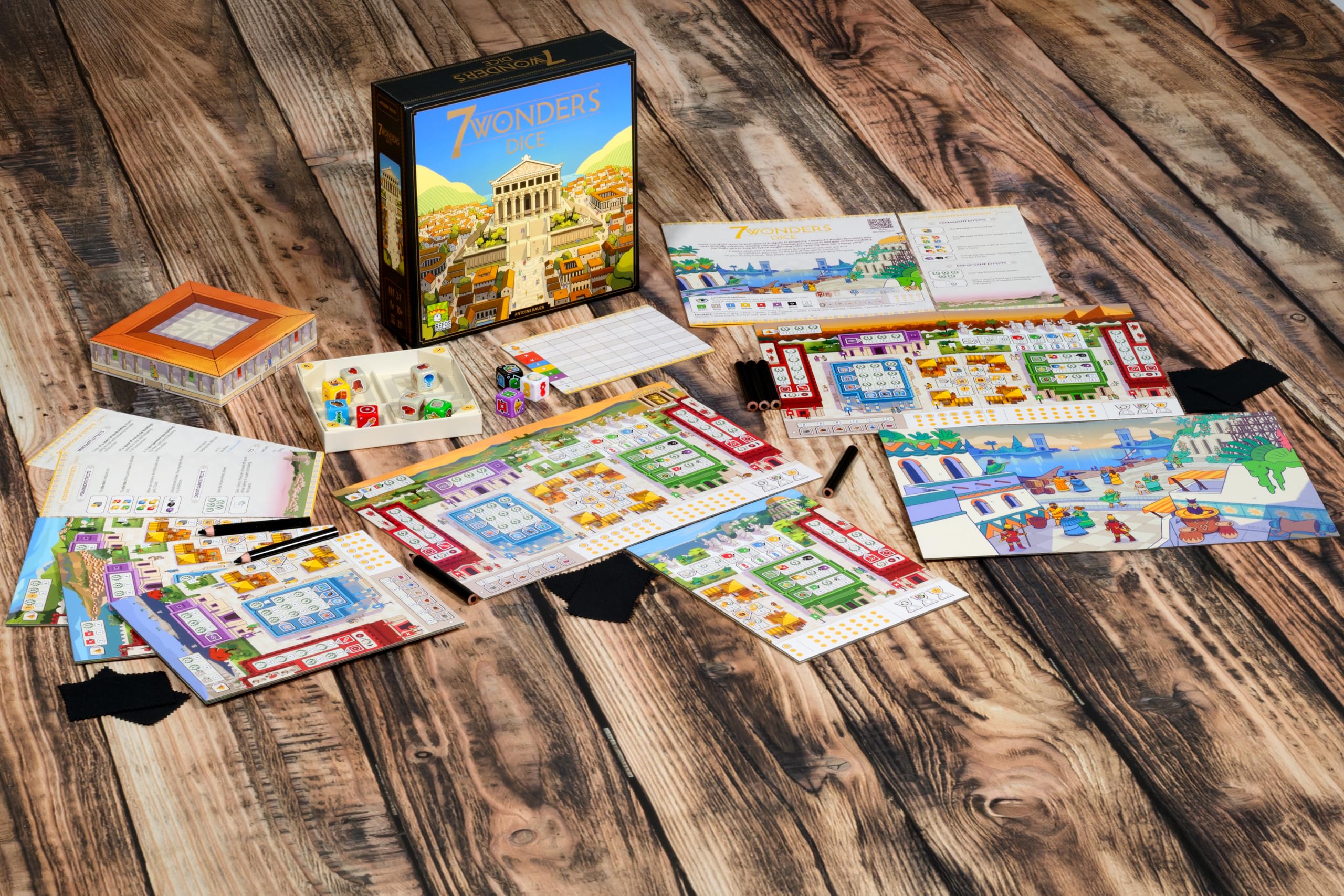Asmodee 7 Wonders: Dice Strategy Board Game 6