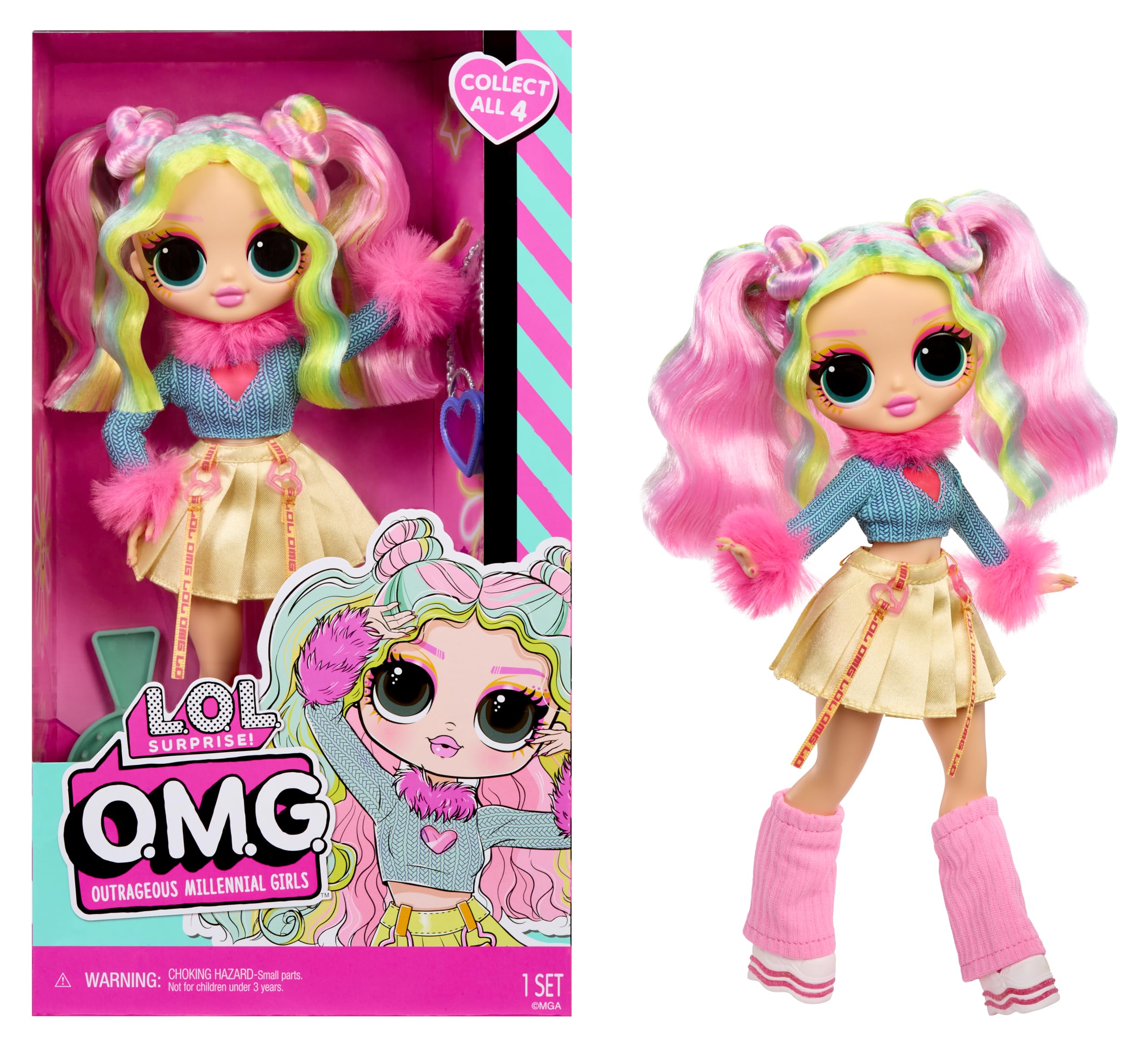 L.O.L. Surprise! OMG Doll - Bubblegum D.J. | Fashion Doll with Fabulous Fashions | Collect All 4 2
