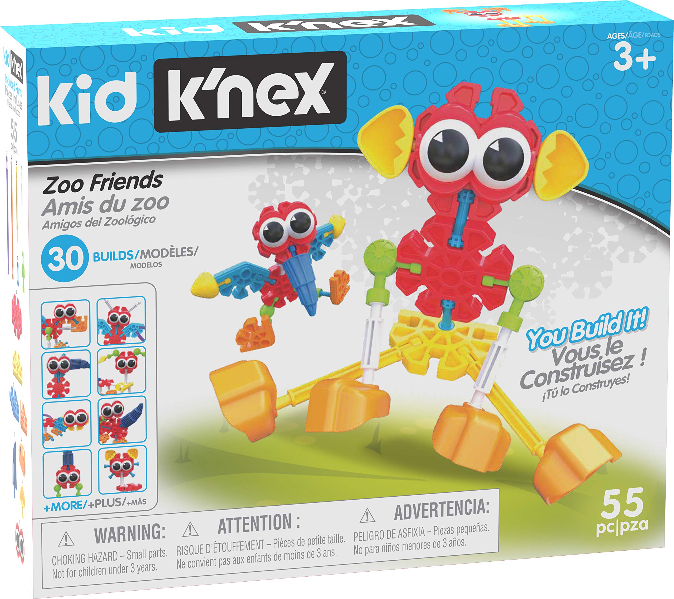 Kid K'NEX 30 Model Zoo Friends Building Set - Educational Construction Toy for Kids 3+ 9