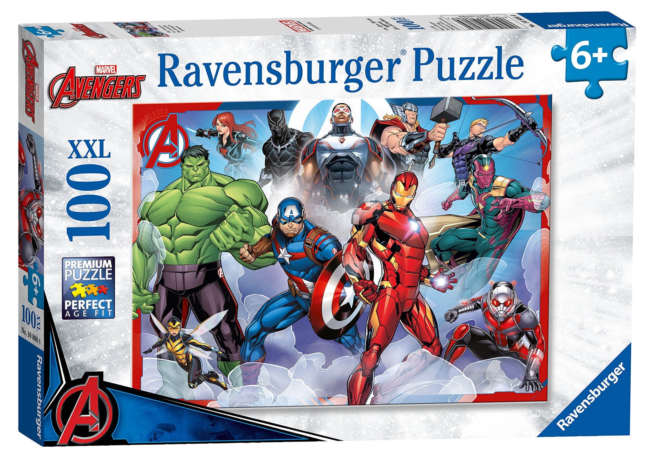 Ravensburger Marvel Avengers 100-Piece Jigsaw Puzzle with Extra Large Pieces for Kids 6 Years and Up 1
