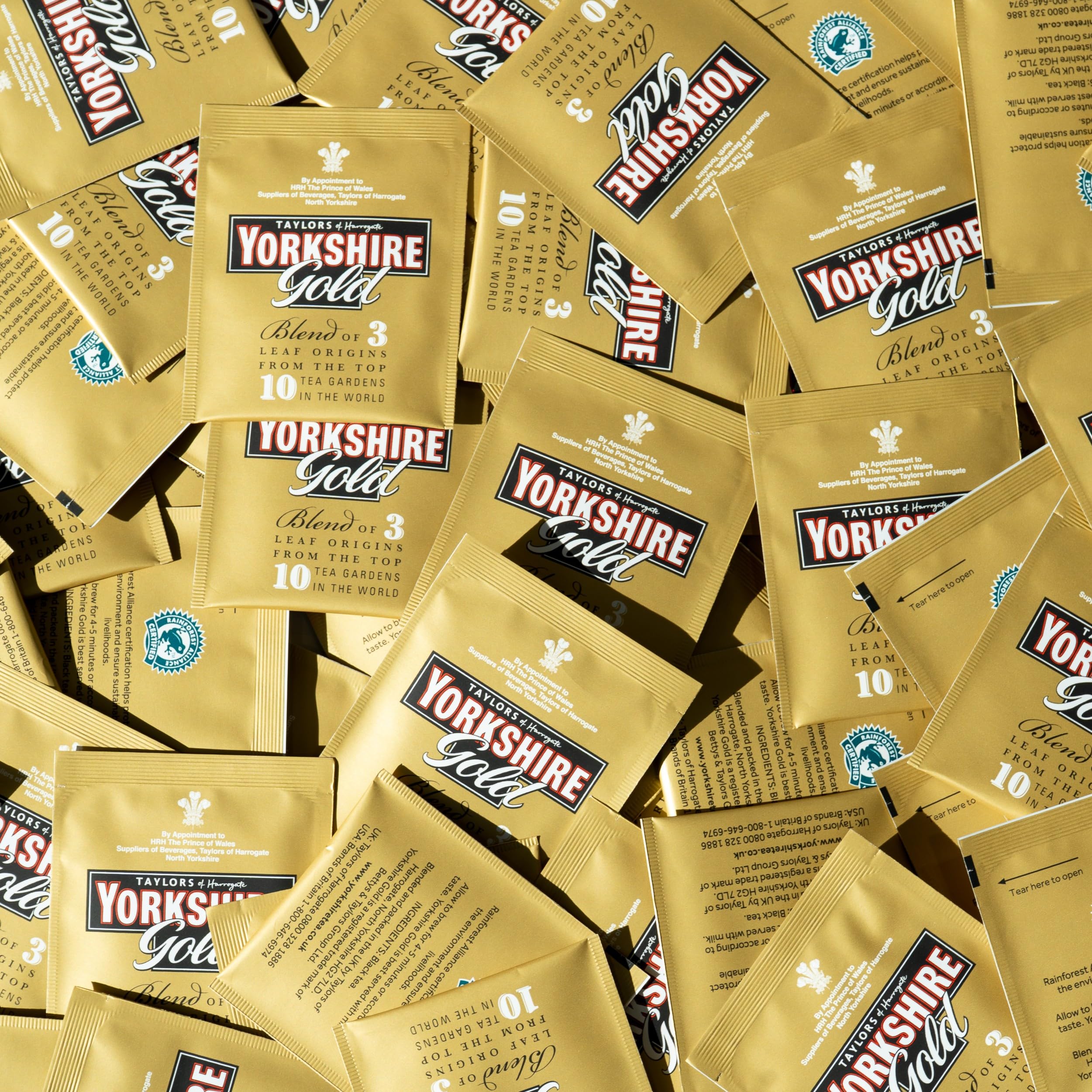 Yorkshire Tea Gold Black Tea Bags - 120 Count (6 Boxes of 20) | Rainforest Alliance Certified 3
