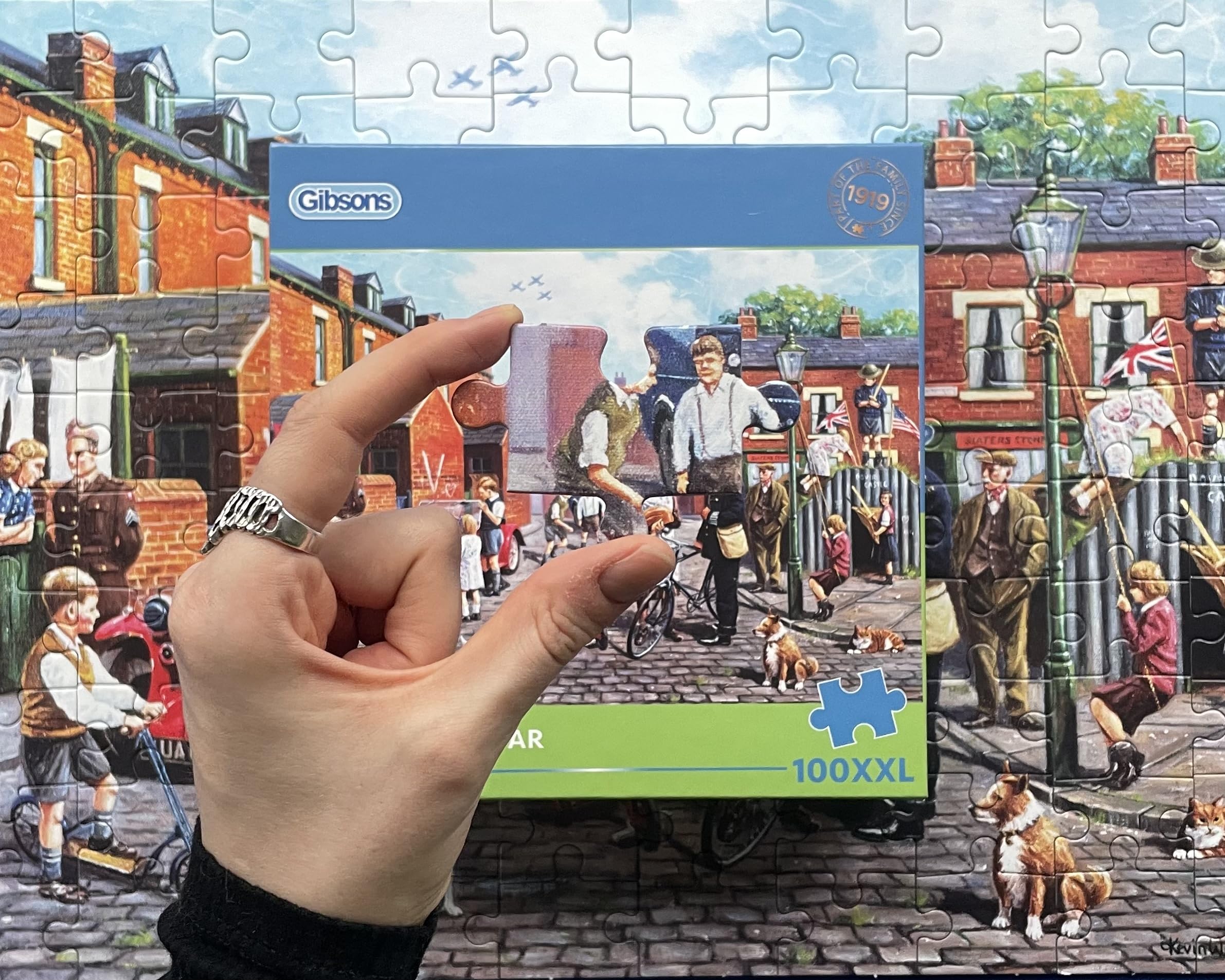 Gibsons Britain at War Jigsaw Puzzle - 100 XXL Pieces | Recycled Board | Includes Poster 2