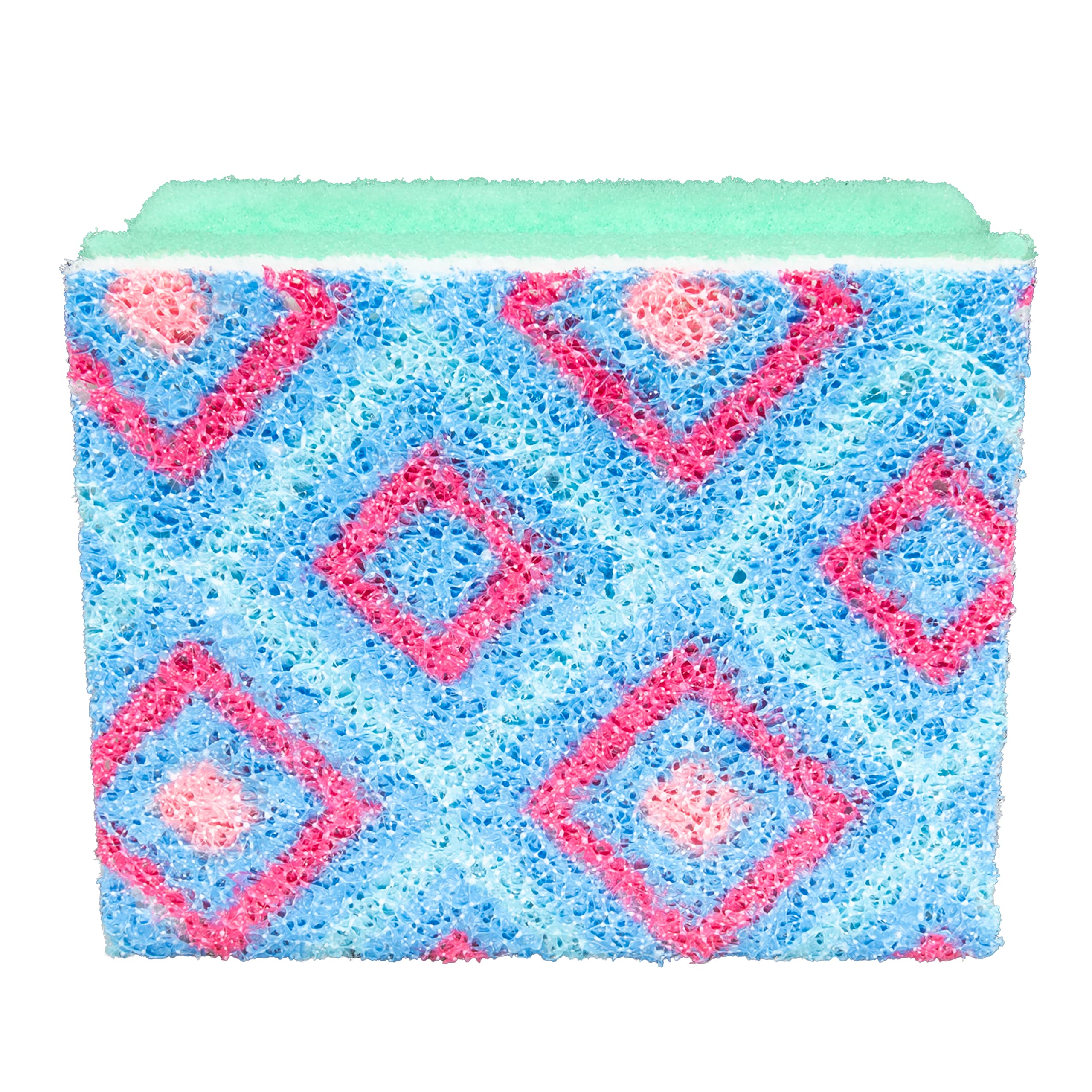 Spontex Washups Mosaik Non Scratch Sponge Scourer - 5x More Resistant | Pack of 2 2