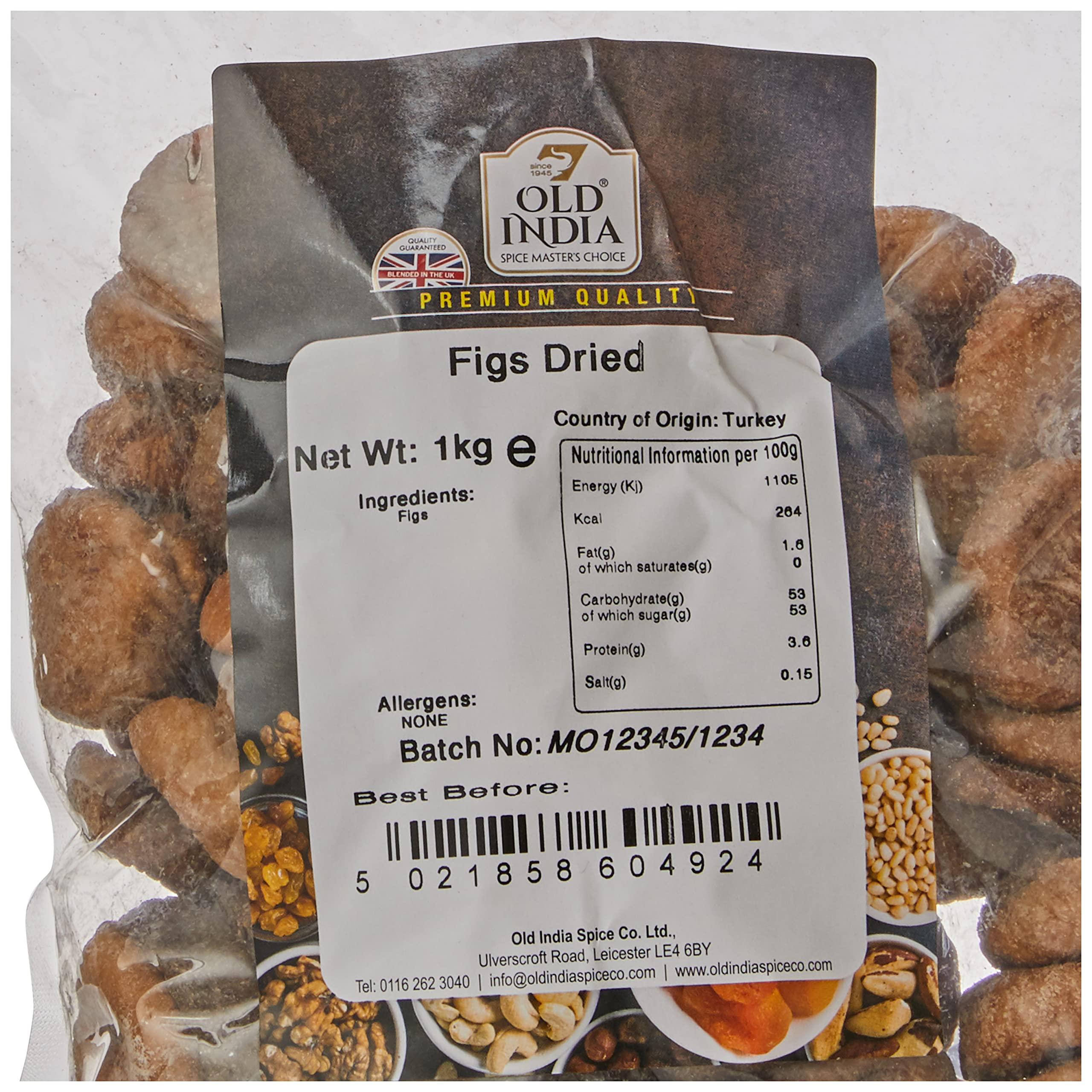 Old India Dried Figs - 1 kg Natural & Additive Free | Up to 2 Year Shelf Life 2