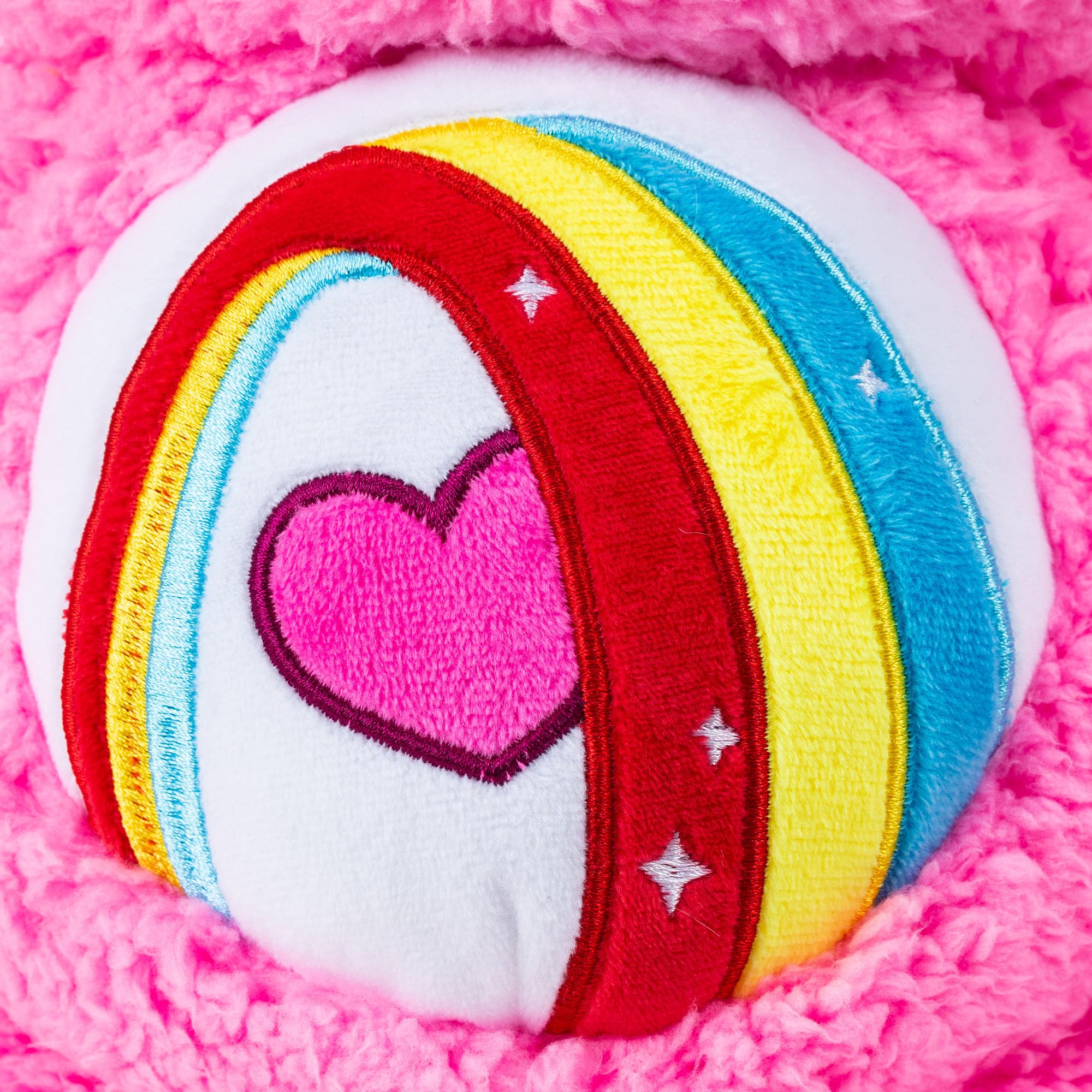 Care Bears Cosy Collection - Cheer Bear 35cm Plush with Rainbow Belly Badge 6