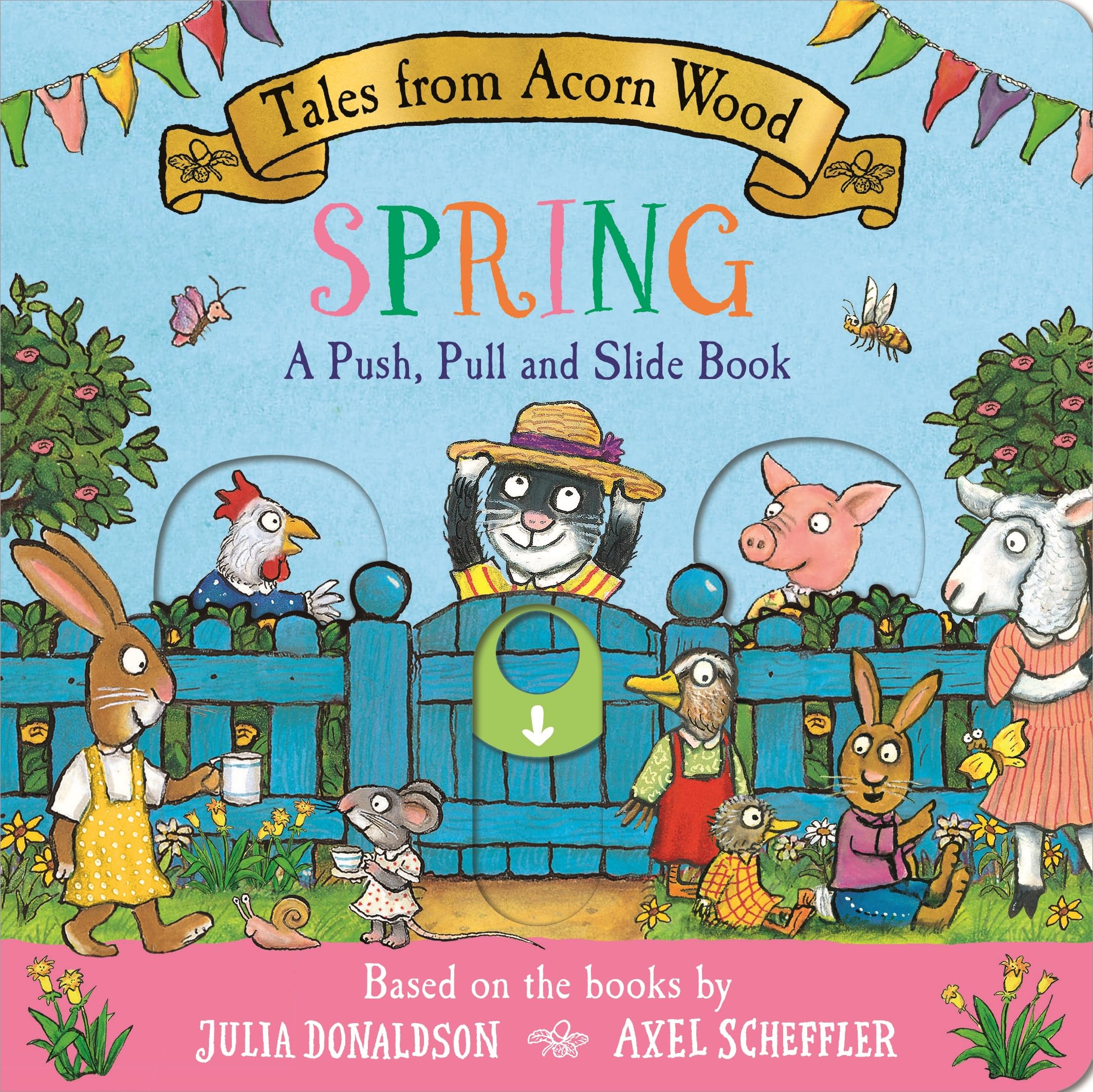 MACMILLAN Tales from Acorn Wood: Spring Push, Pull and Slide Book | Board Book | Ages 1-4