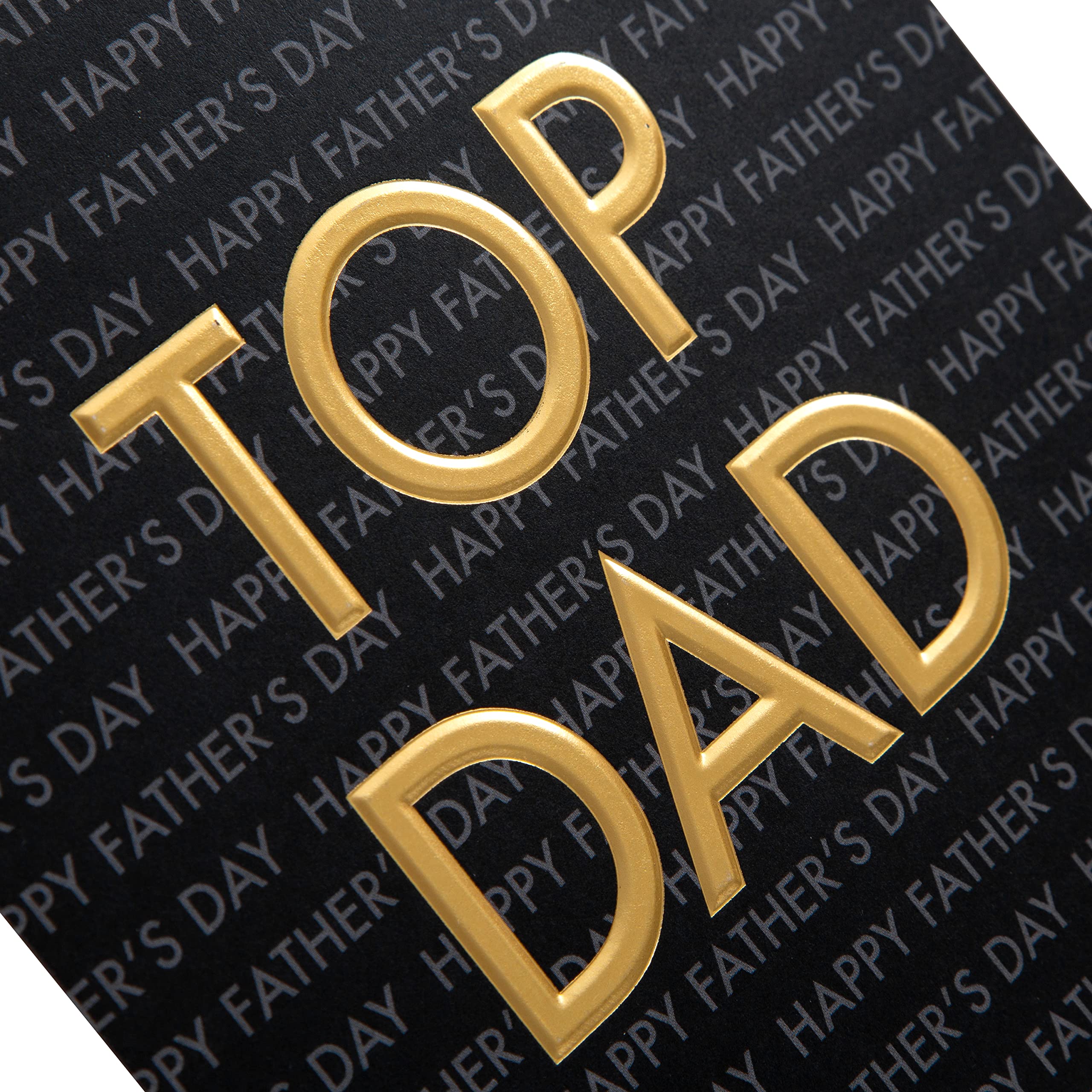 Hallmark Father's Day Card - Contemporary Text Design with Gold Foil & Embossing | 16cm x 16cm 5