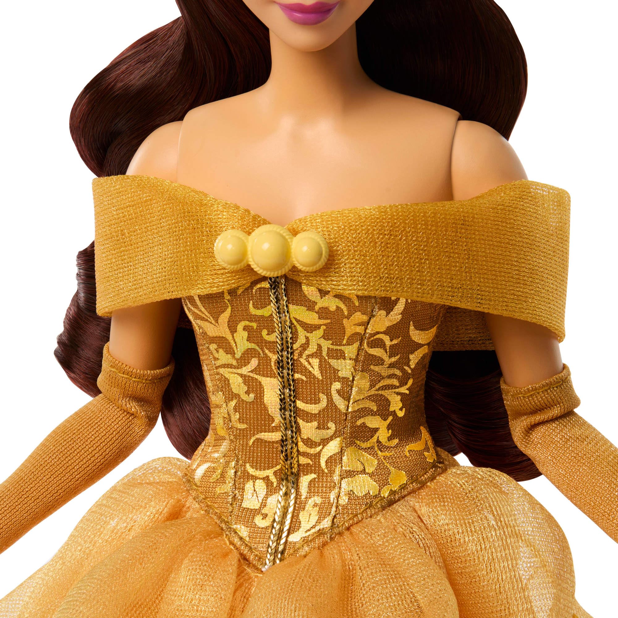 Mattel Disney Princess Belle Sparkling Princess Fashion Doll with Removable Gown & Accessories | Ages 4Y+ 4