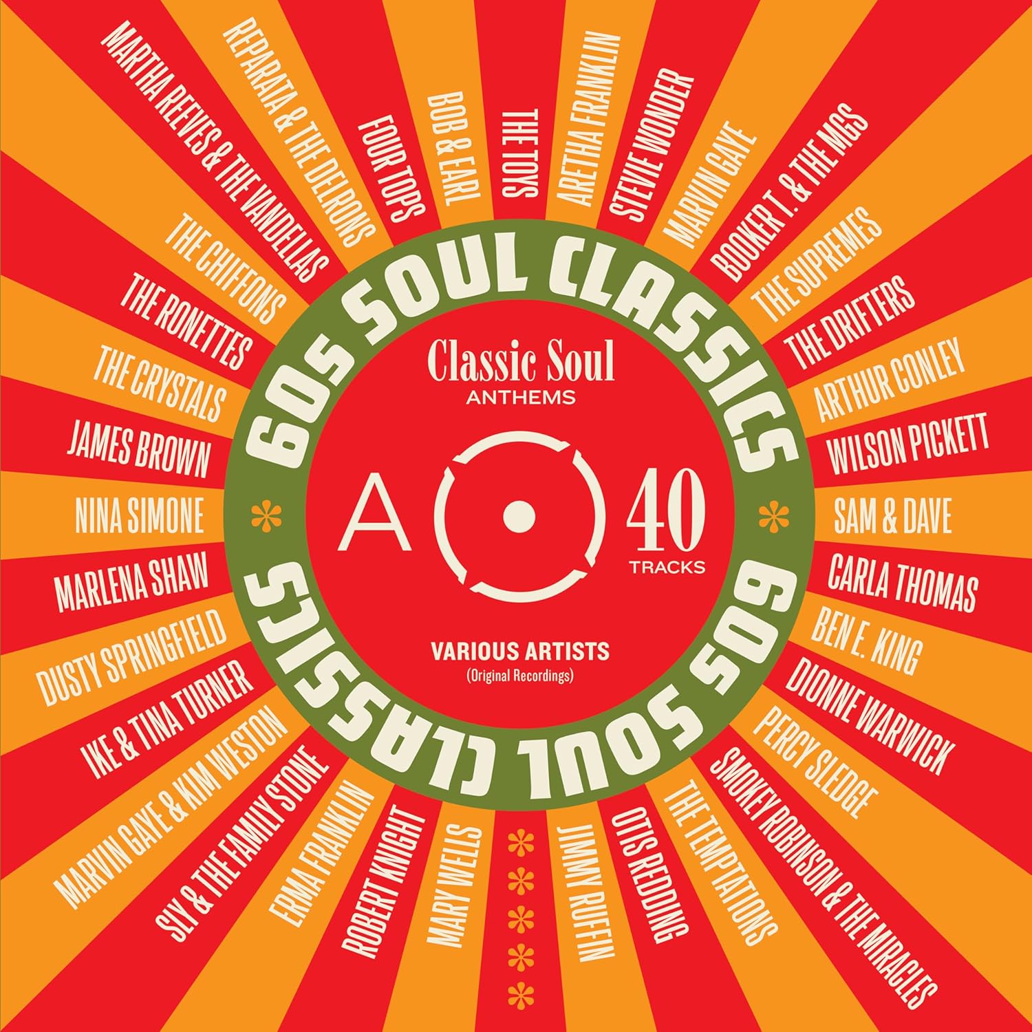 60s Soul Classics [VINYL] - Compilation Album Featuring Aretha Franklin, Marvin Gaye, Stevie Wonder