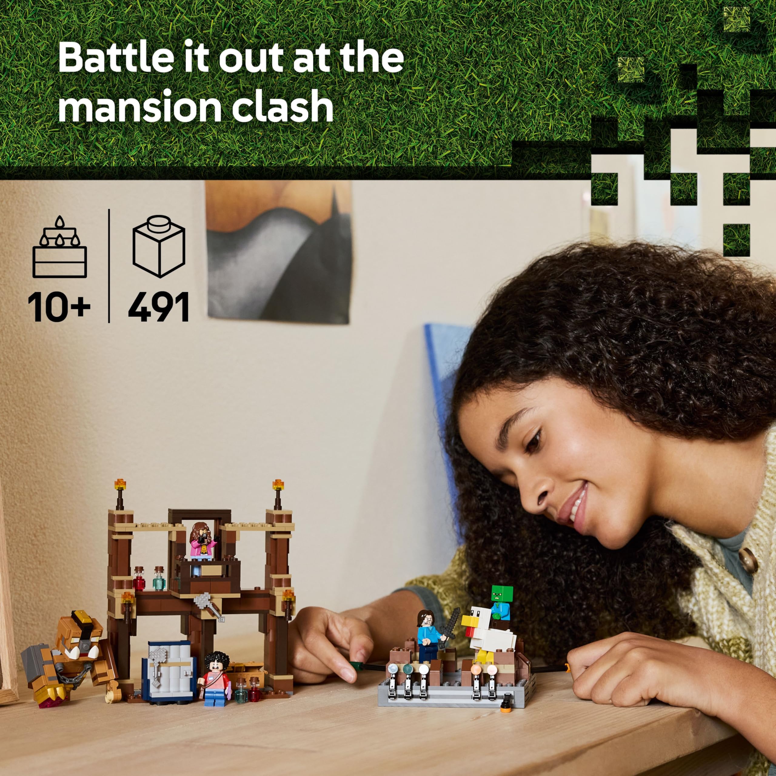 LEGO Minecraft Woodland Mansion Fighting Ring Building Set 21272 | Ages 10+