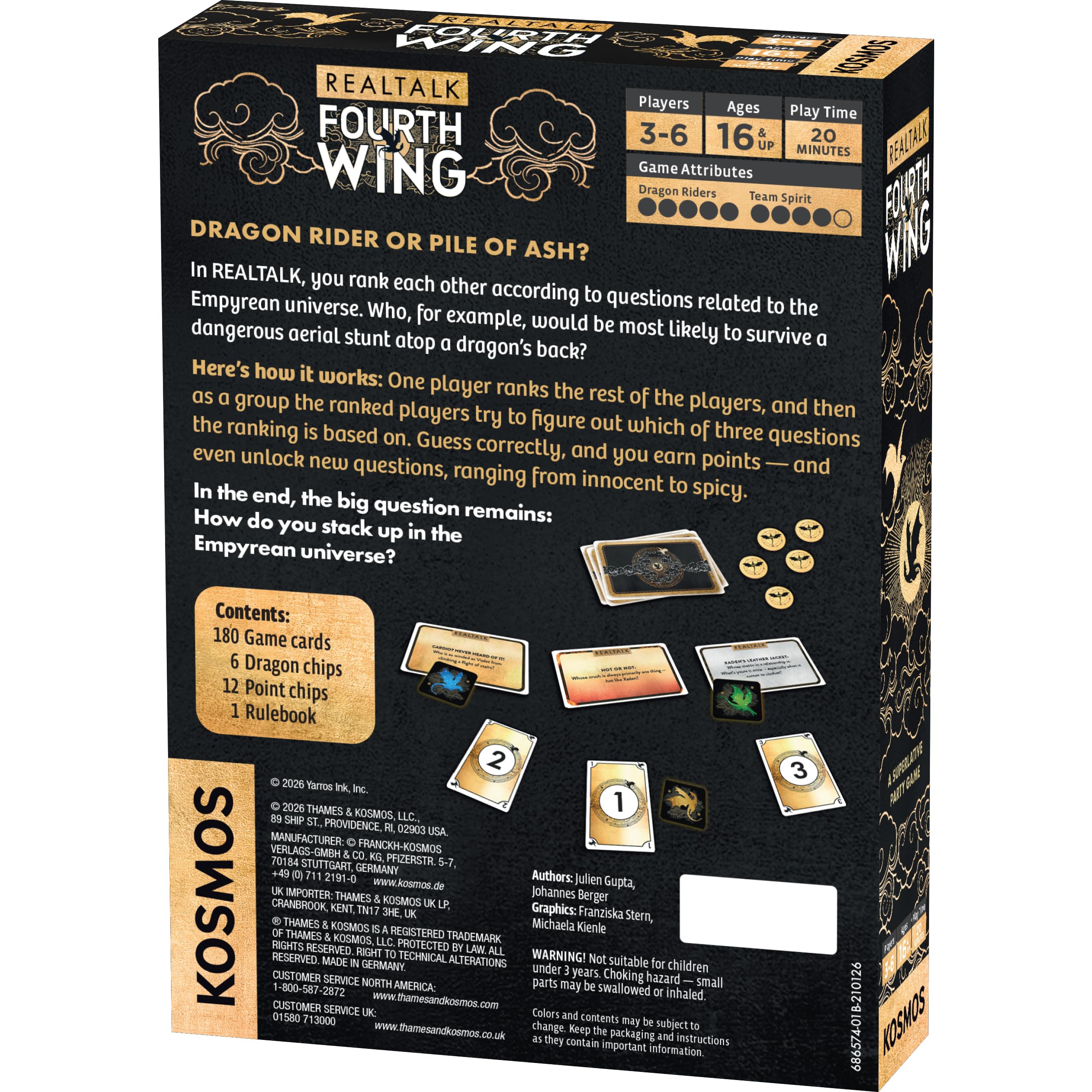 Thames & Kosmos Fourth Wing Cooperative Communication Game - Ages 16+ | 3-6 Players 2