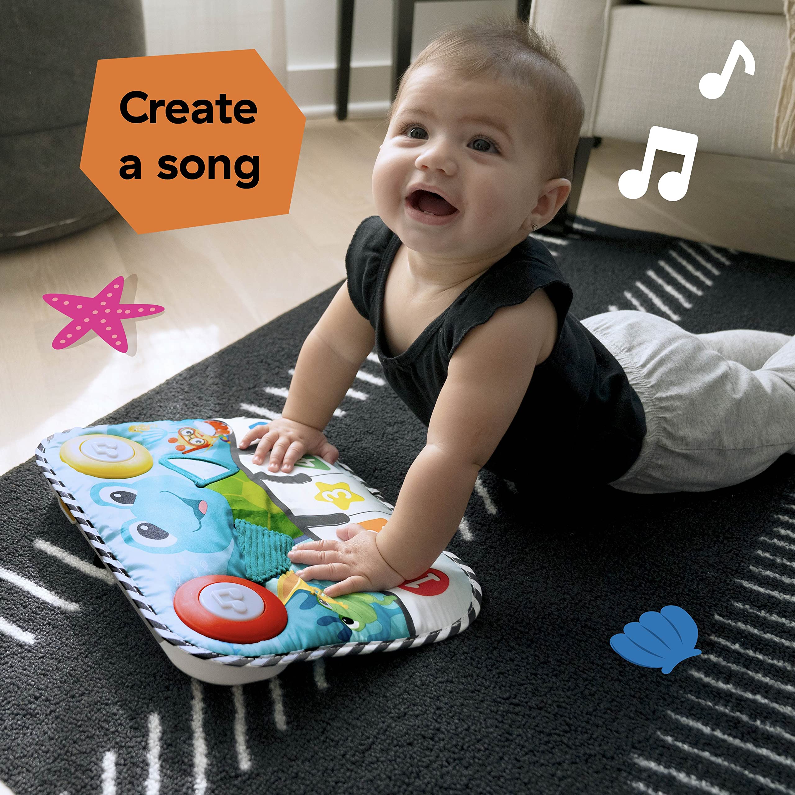 Baby Einstein Ocean Explorers Neptune's Kick & Explore Musical Kick Pad - Educational Toy for 3 Months+ 8