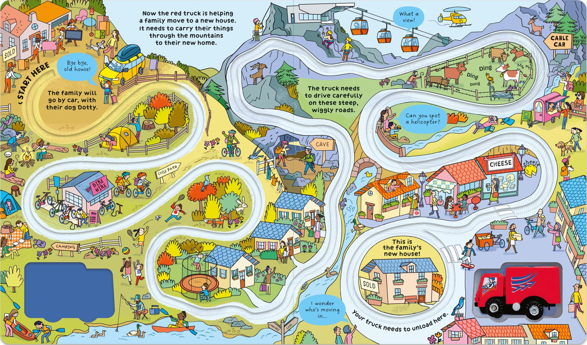 Usborne Wind-up Truck Board Book - 8 Pages | Ages 2-4 Years | English Language 3