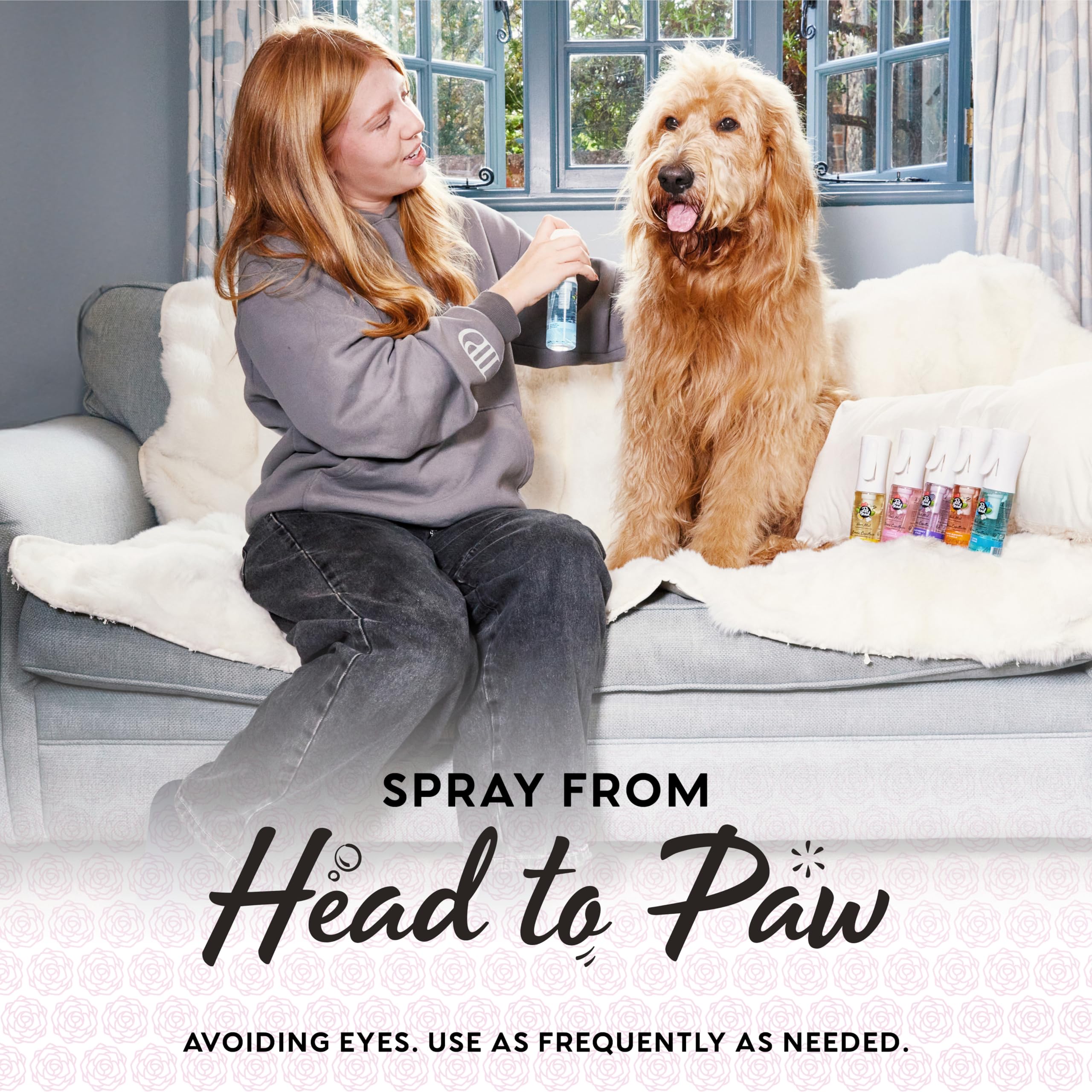 Pet Head Dog Hair Mist - Peony & Cashmere Fragrance | Alcohol-Free | 100 ml 4