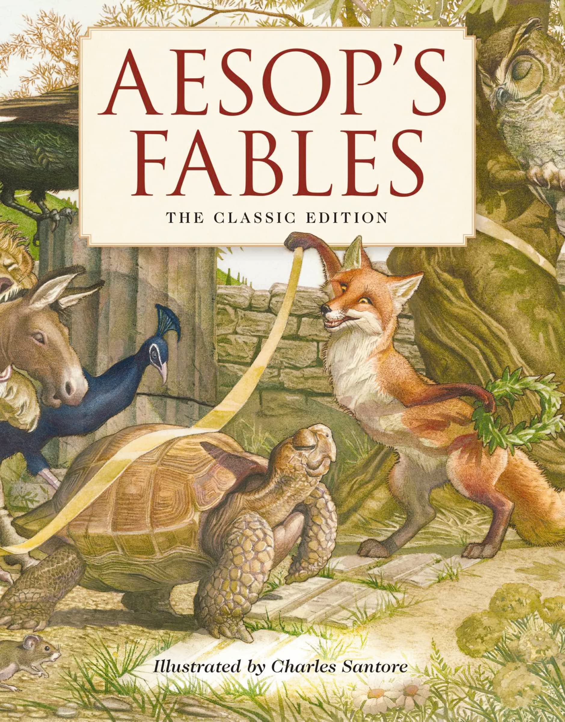 Applesauce Press Aesop's Fables - Illustrated Hardcover Picture Book for Ages 4+ | 64 Pages