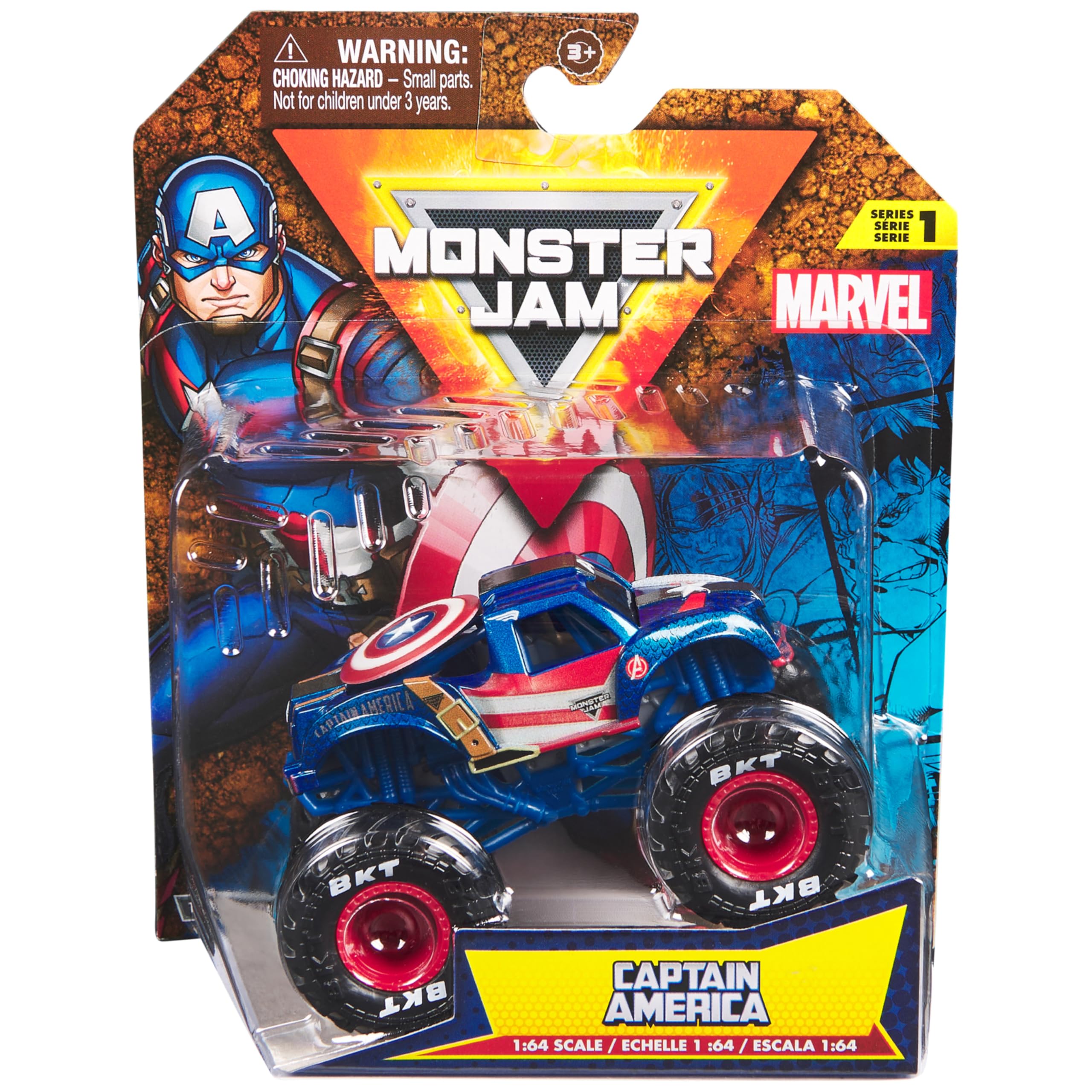 Monster Jam Marvel Superhero Design Truck - 1:64 Scale | Plastic | Ages 3+ 1