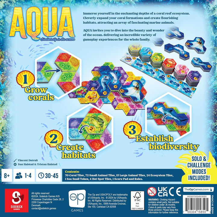 USAopoly Aqua Board Game | Strategy Game for Adults and Families (HB000-805-002400-04)