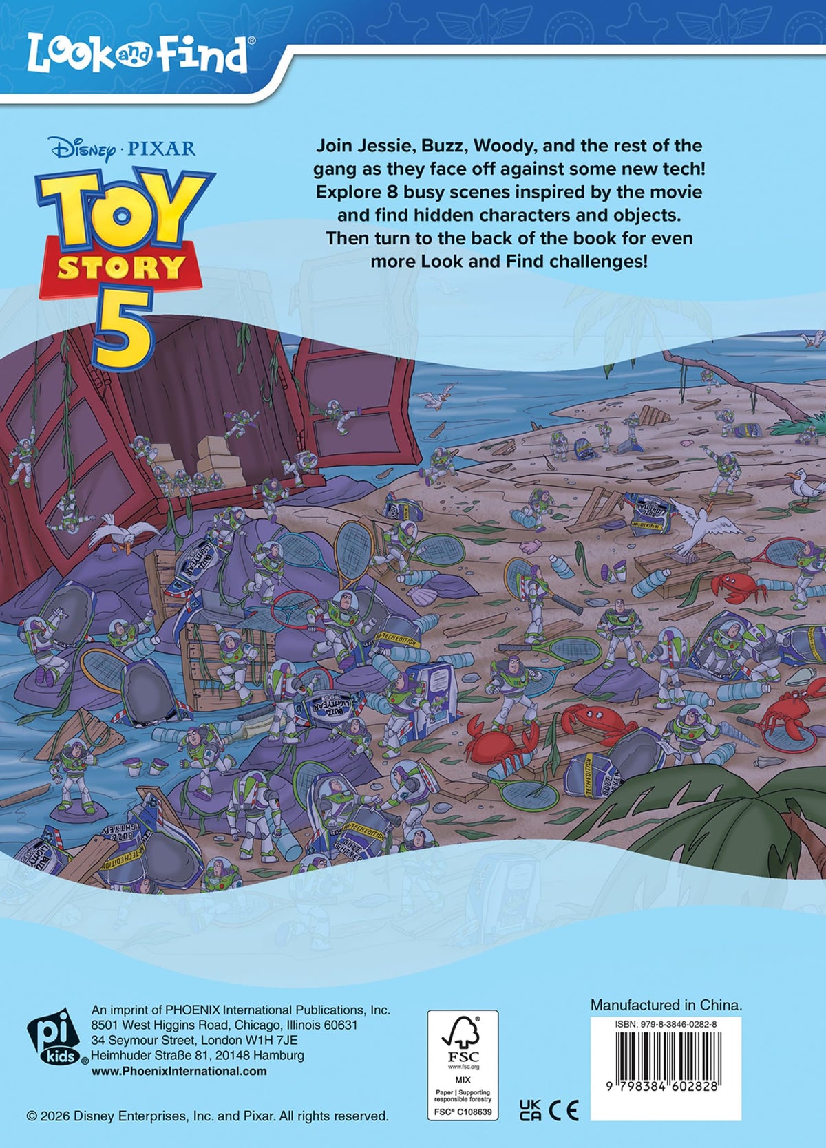 Disney Pixar Toy Story 5 Look and Find Book - 24 Pages, Ages 4–8