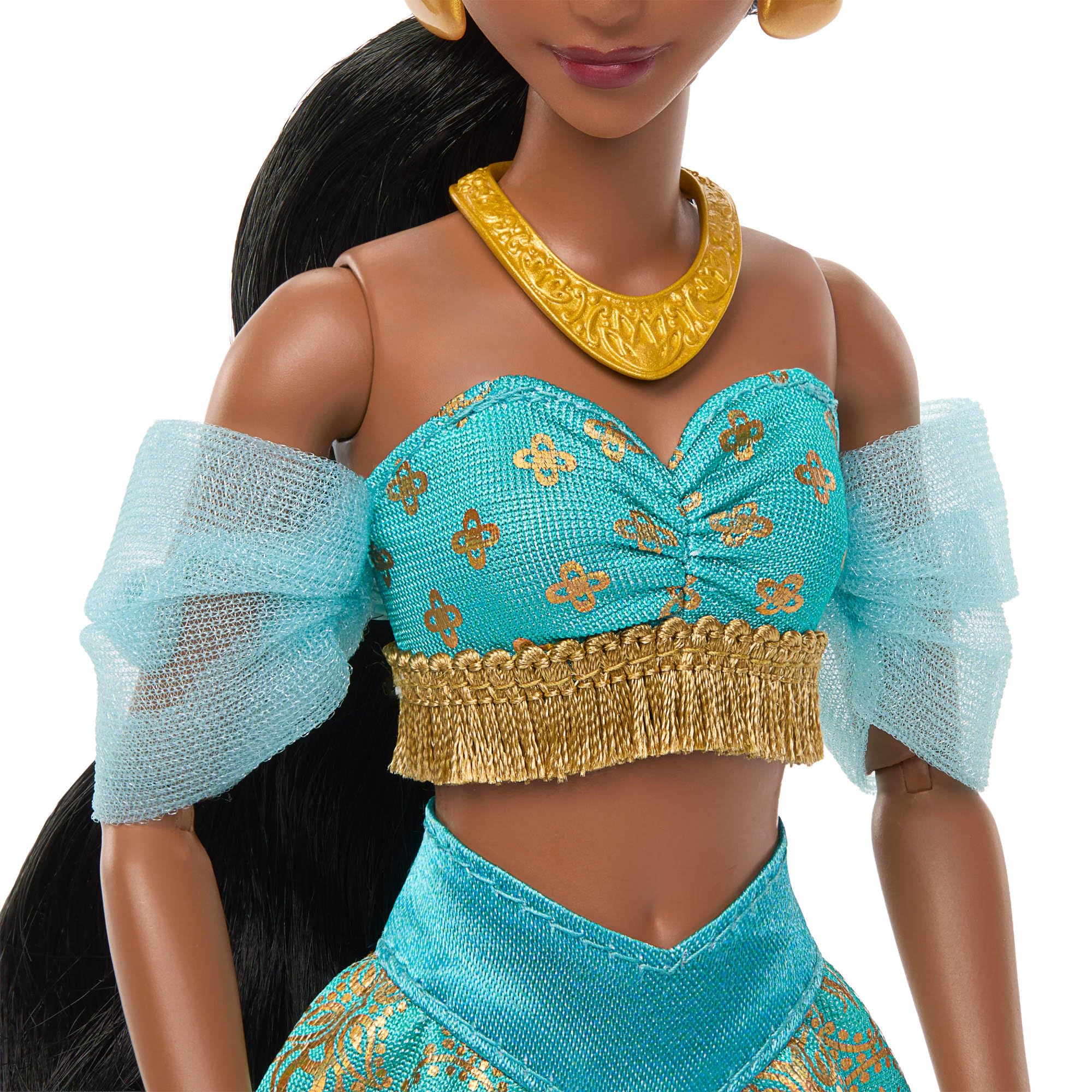 Mattel Disney Princess Jasmine Sparkling Princess Fashion Doll with Removable Outfit | Ages 4+ 3