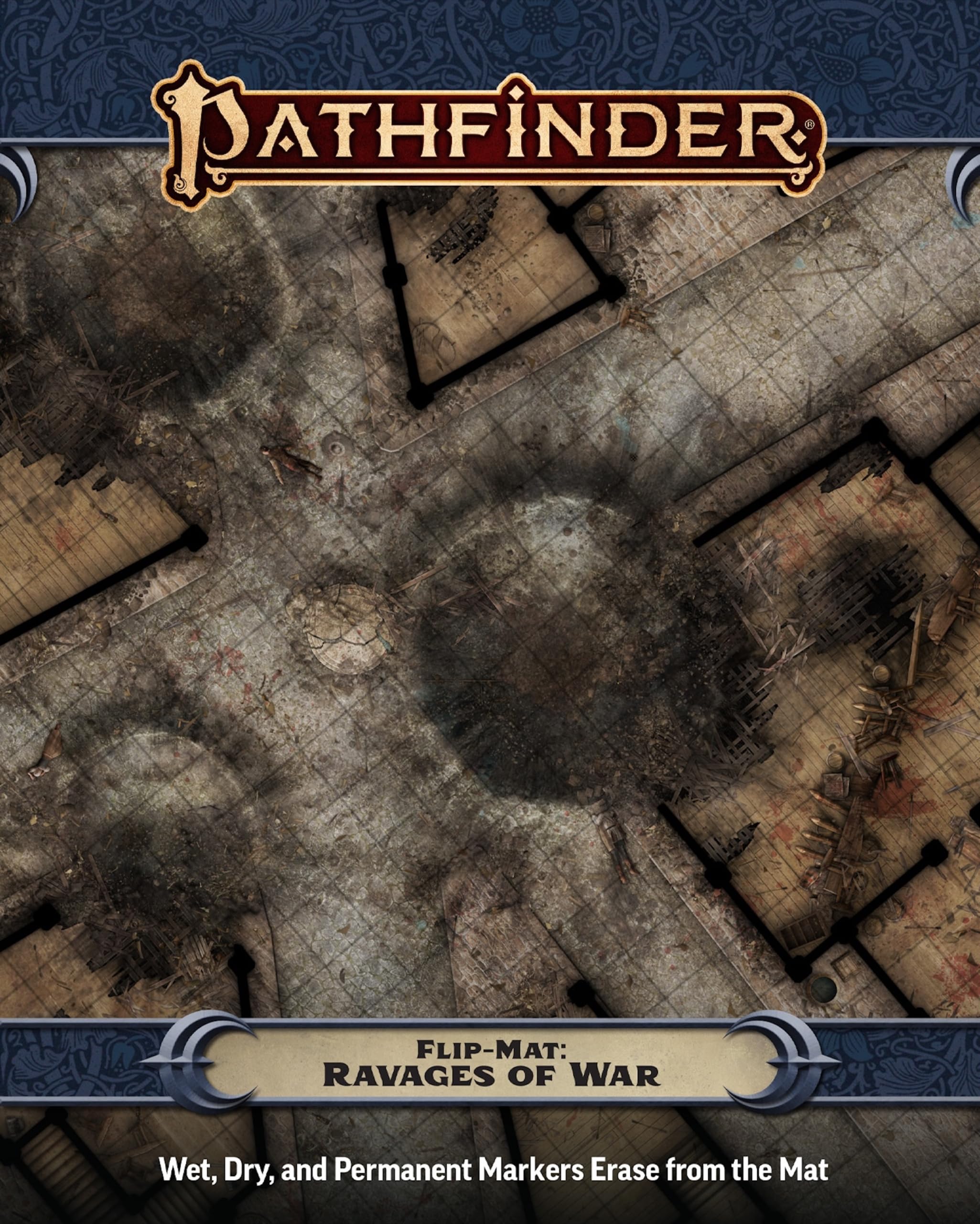Paizo Pathfinder Flip-Mat: Ravages of War | Double-Sided Map | 24'x30' Unfolded 1