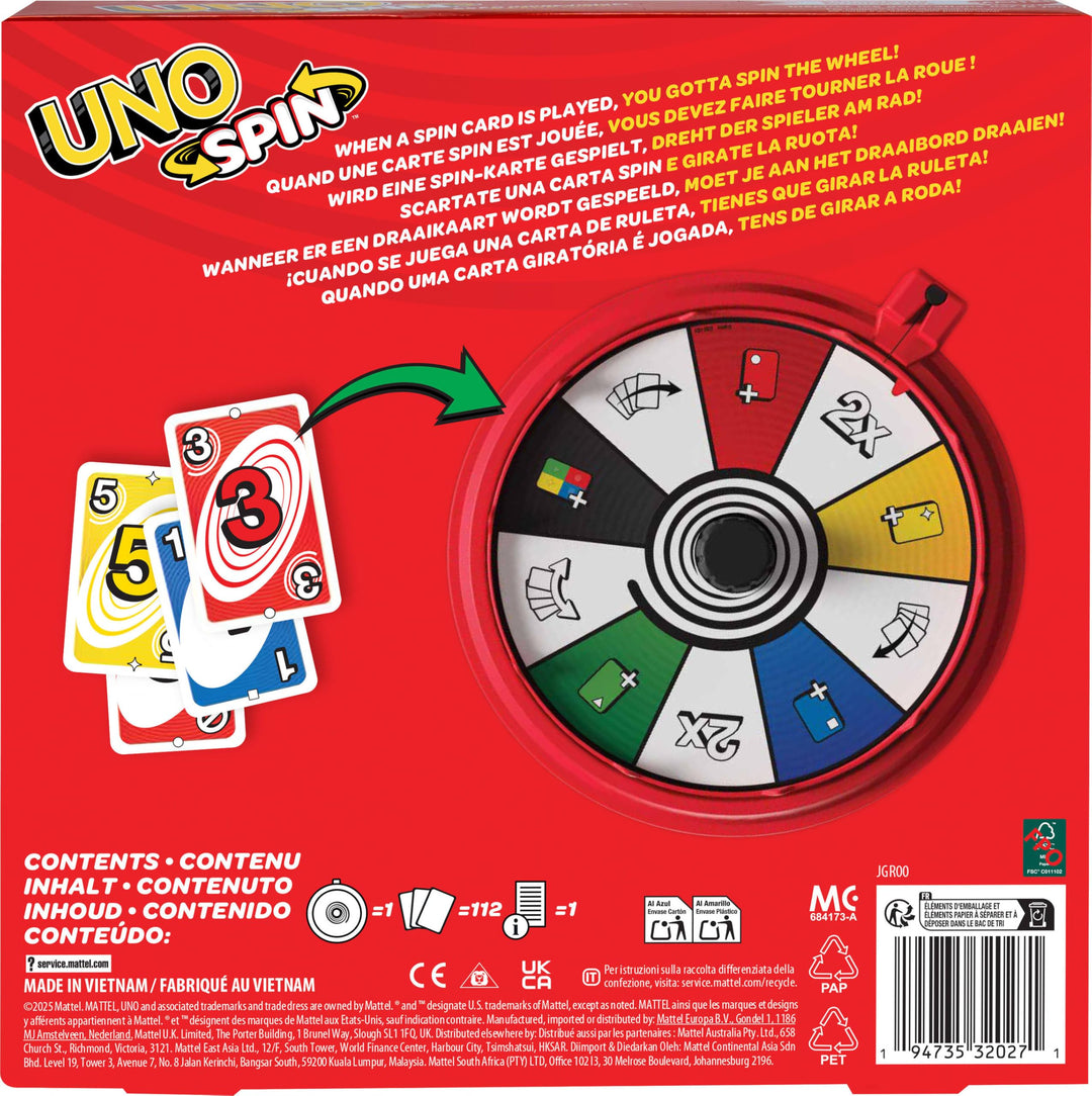 Mattel UNO Spin Card Game