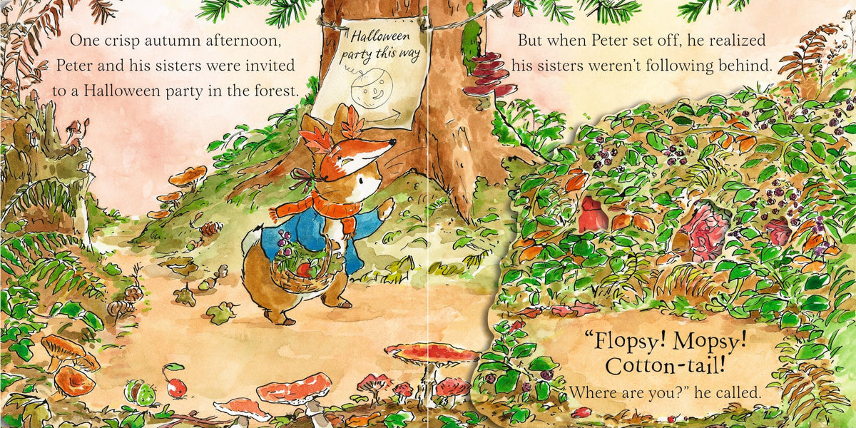 Peter Rabbit Peter's Halloween Peek-a-BOO! Lift-the-Flap Board Book | Ages 1-3 Years