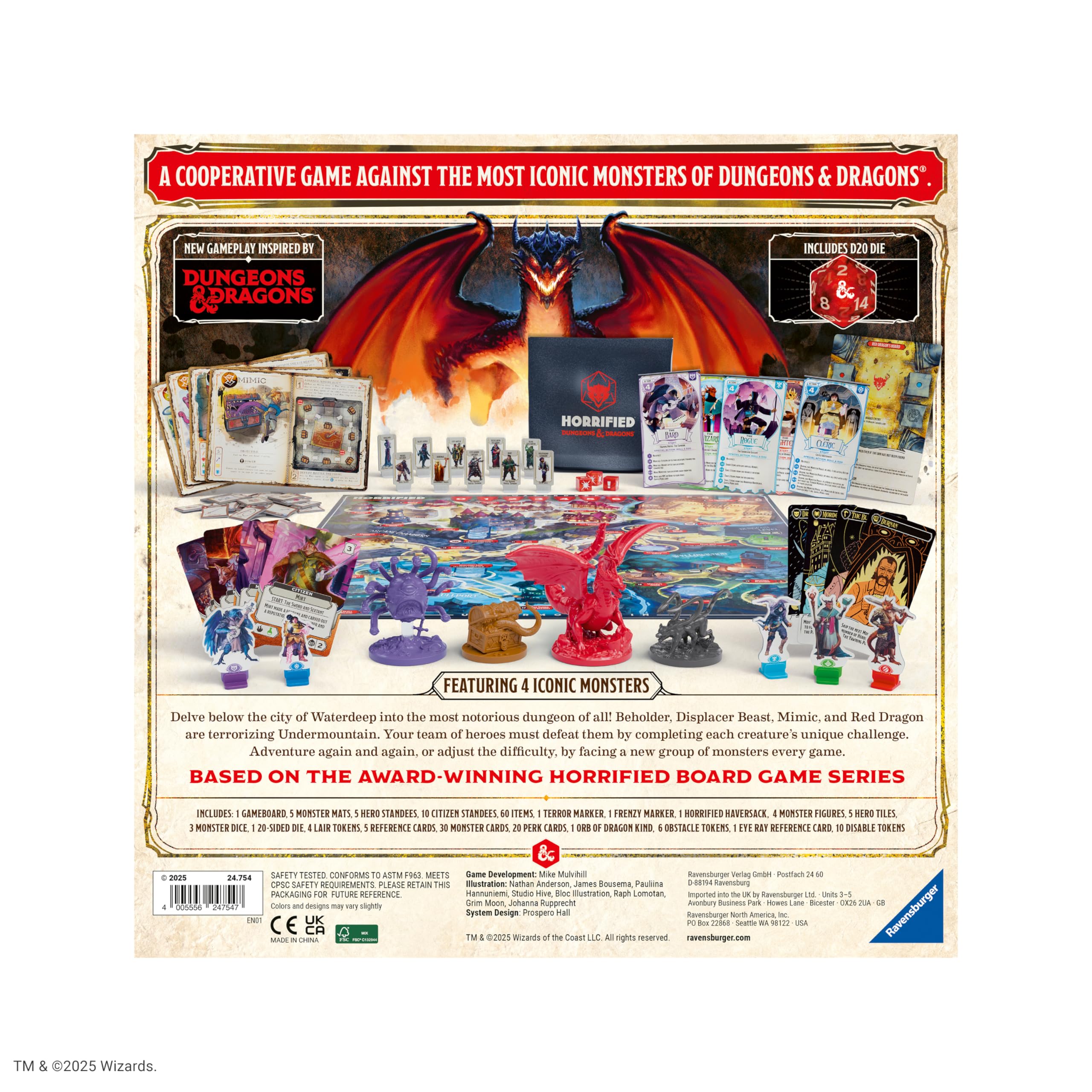 Ravensburger Horrified: Dungeons & Dragons Cooperative Board Game 7