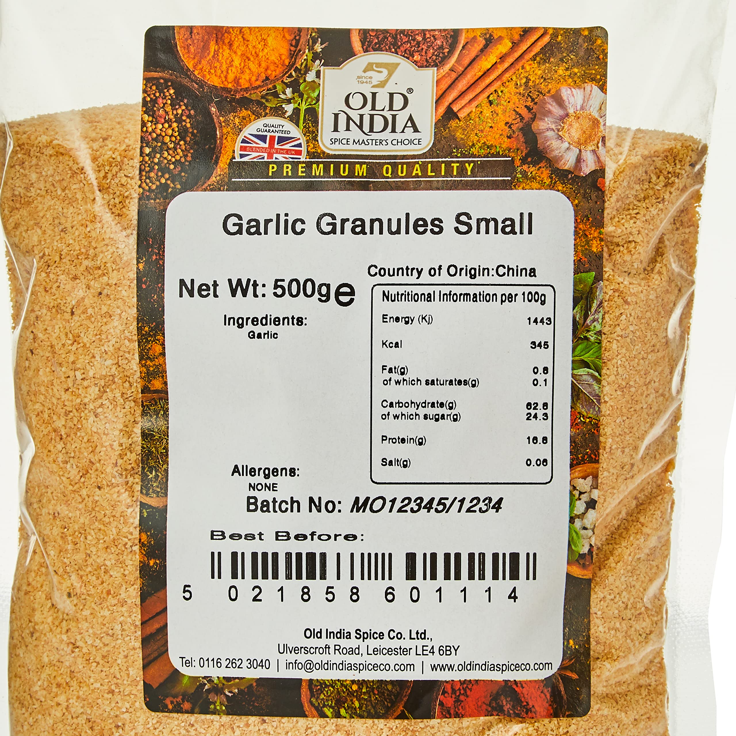 Old India Garlic Granules - 100% Natural Powdered Seasoning | 500g