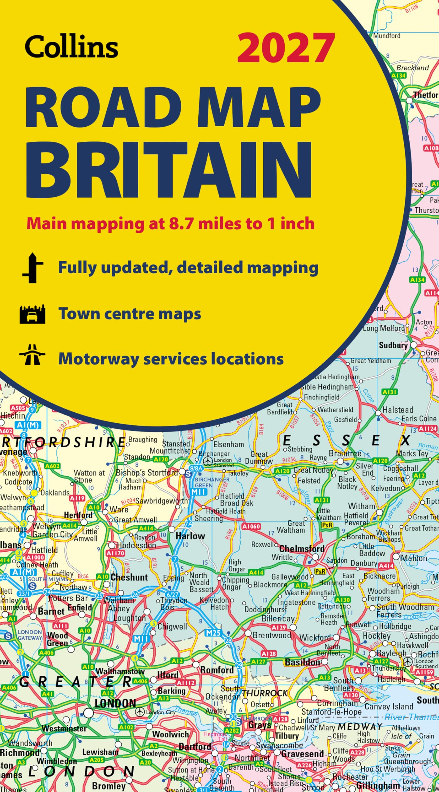 Collins Road Map of Britain 2027 (Folded Map) | Clear, Double-Sided Mapping 1
