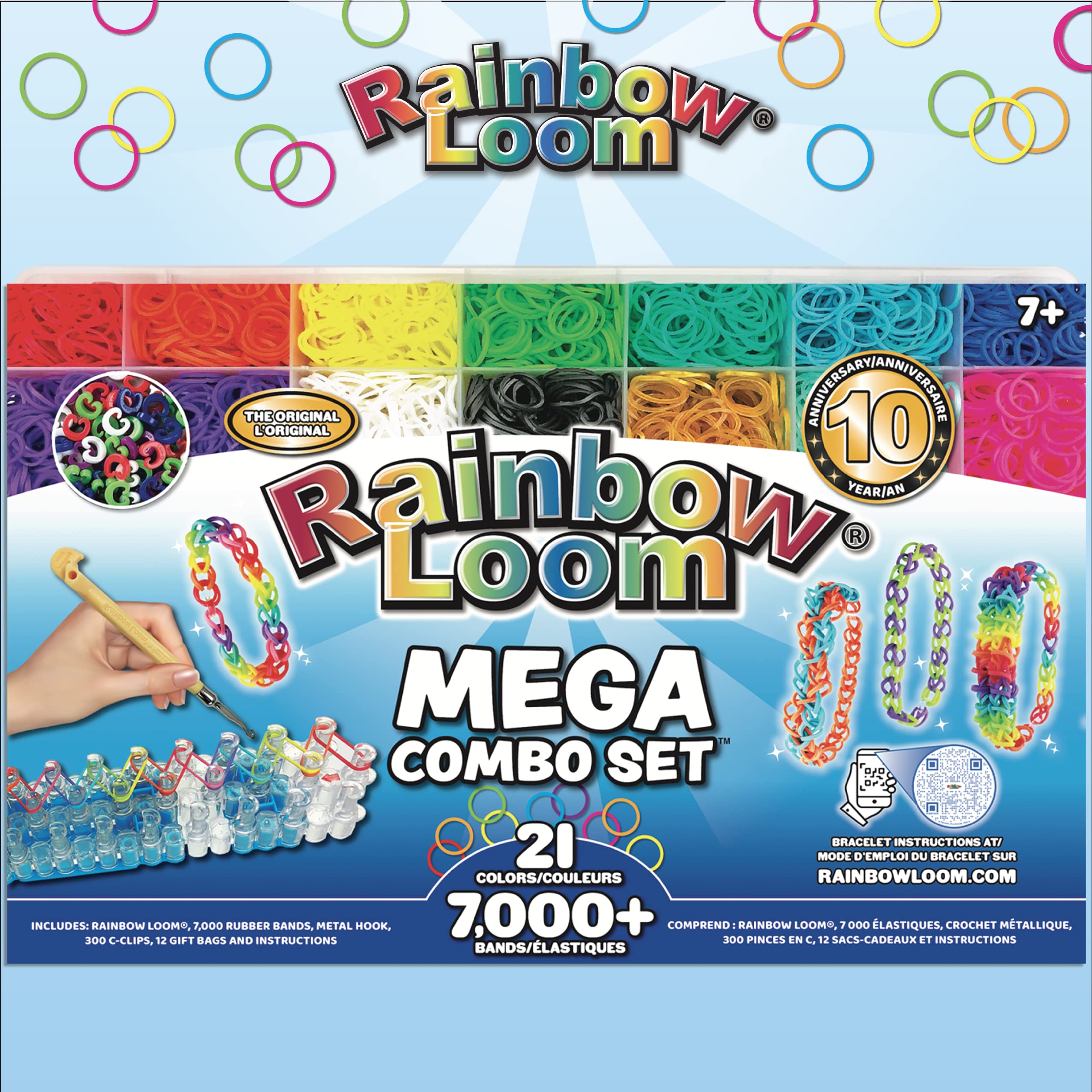Rainbow Loom Mega Combo Loom Band Kit - 7000 Bands & 300 Clips for Kids 7+ 6