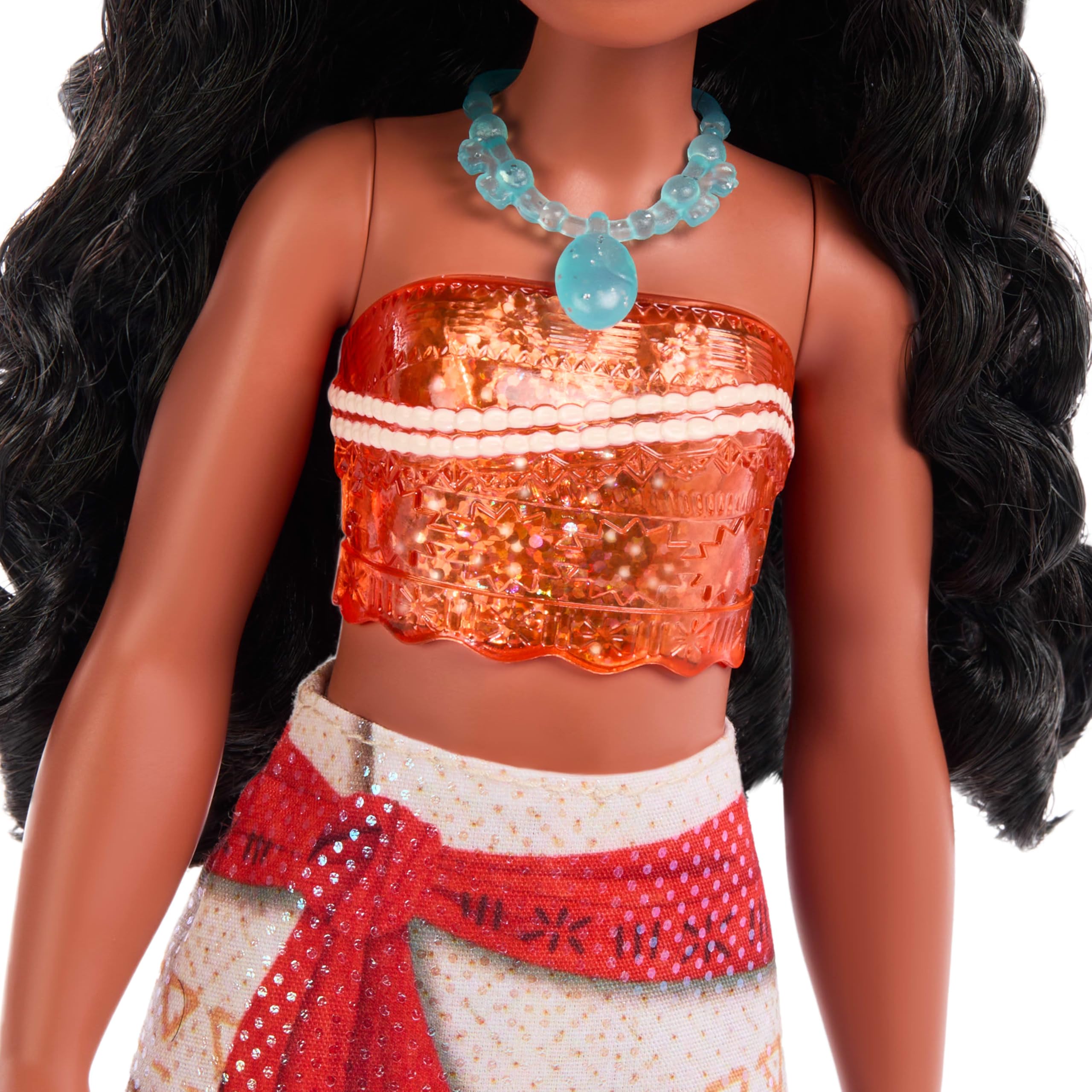 Mattel Disney Princess Moana Posable Fashion Doll with Sparkling Clothing and Accessories, 11 inches, HLW05 6