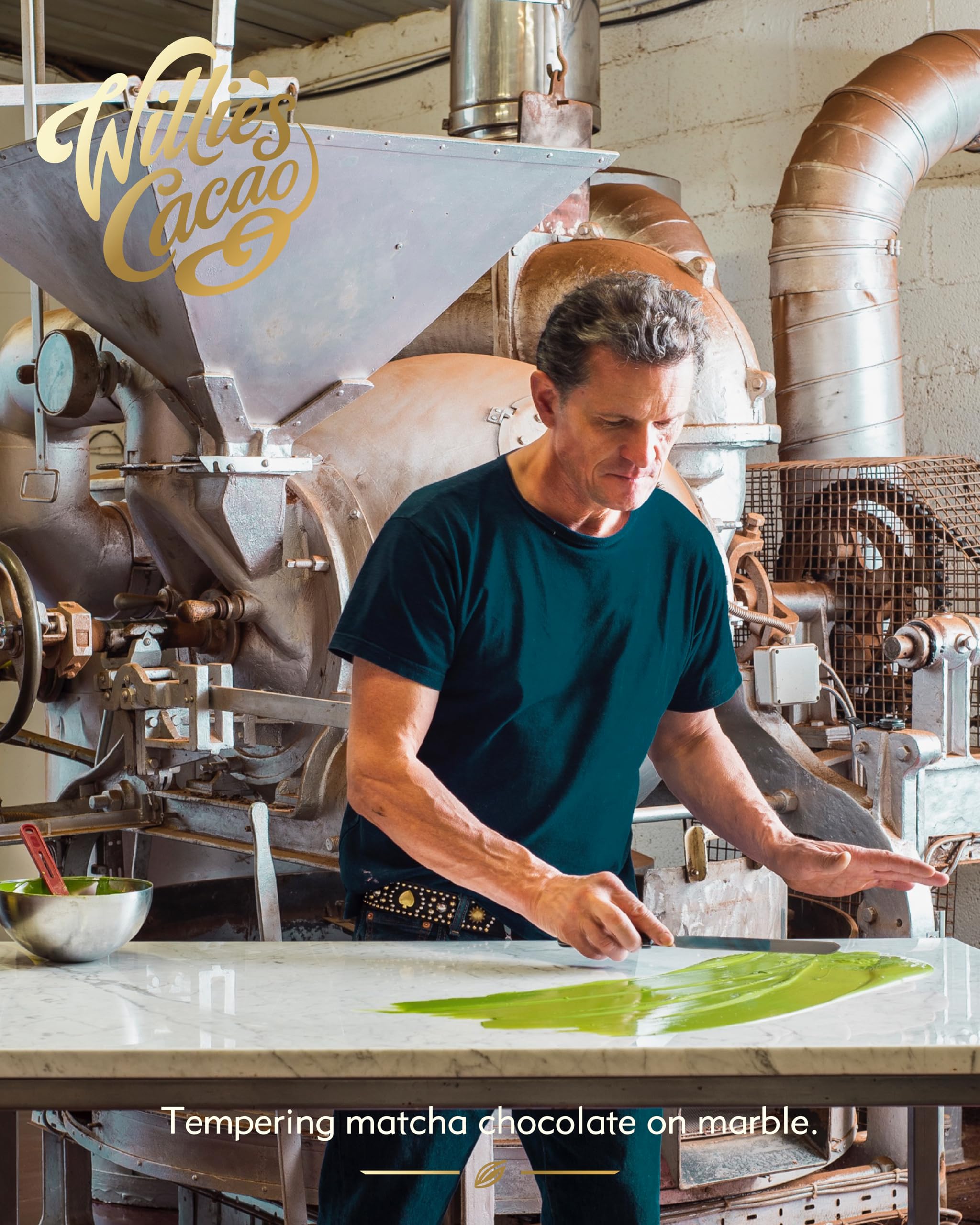 Willie's Cacao Bar - Matcha White Chocolate with Ceremonial Grade Green Tea 50g 10